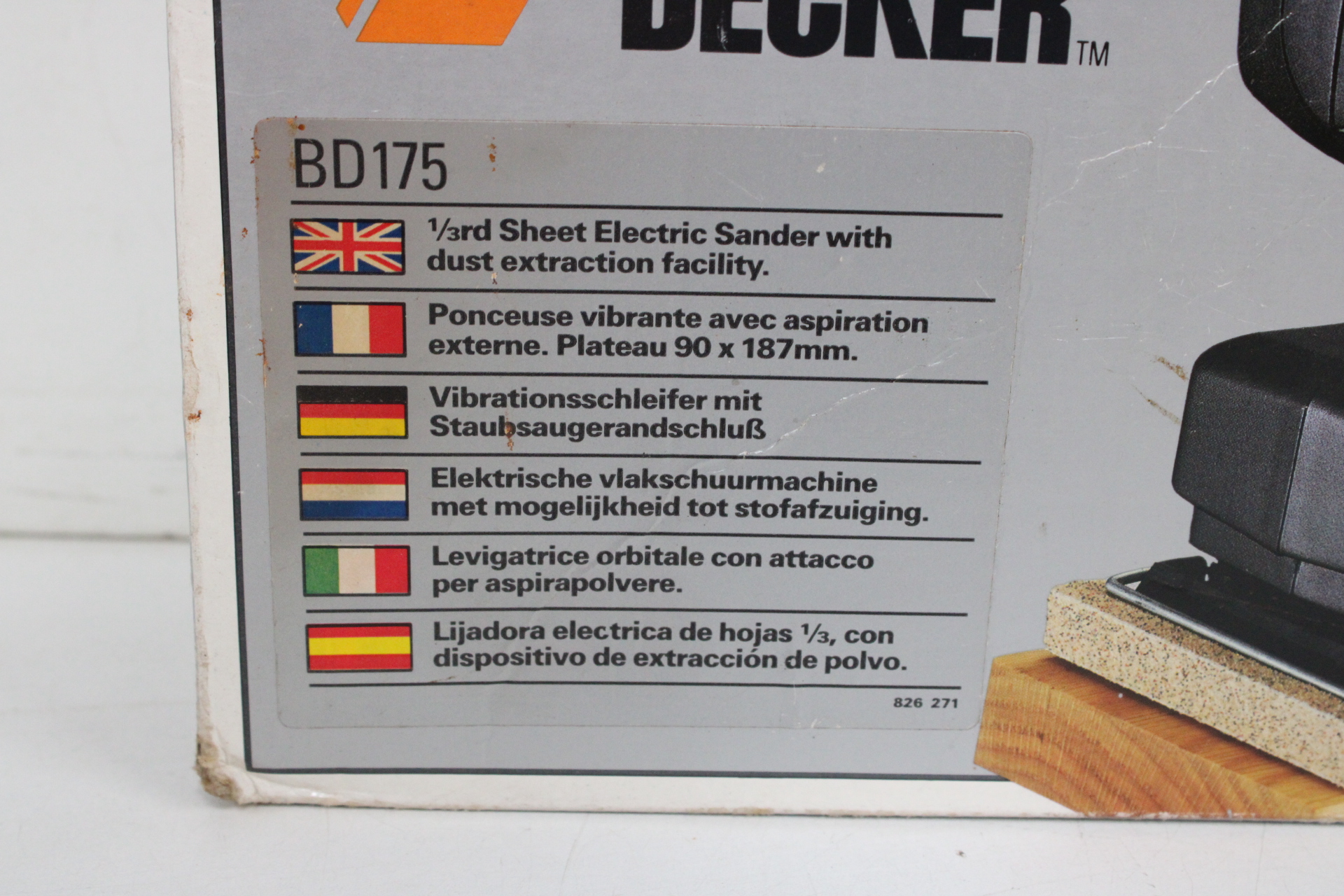 Black & Decker vlakschuurmachine – foto 4 – kavel bij GSD Auctions, Zoeterwoude