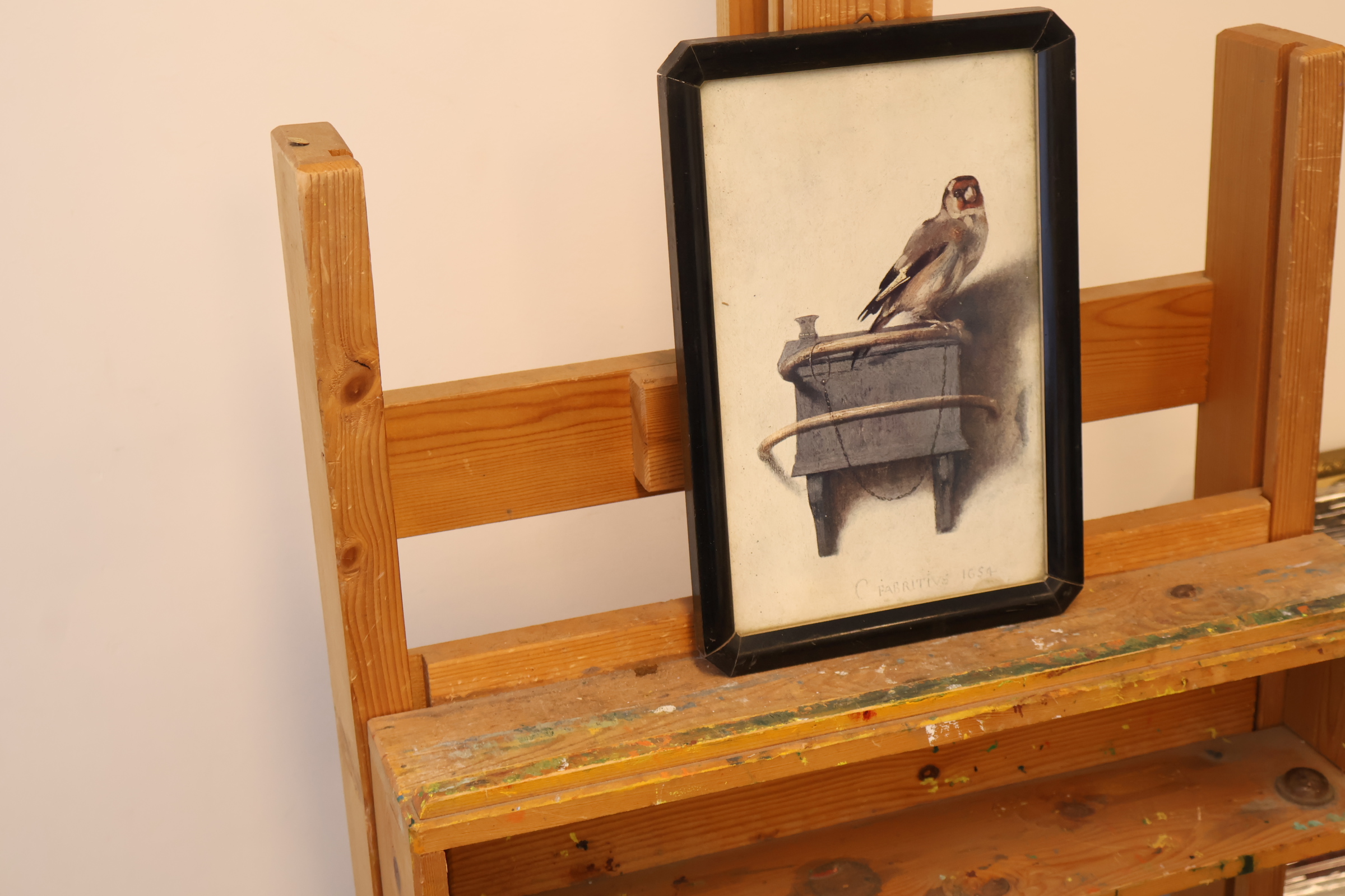 Ingelijste schilderij van een Europese goudvink – foto 3 – kavel bij GSD Auctions, Zoeterwoude