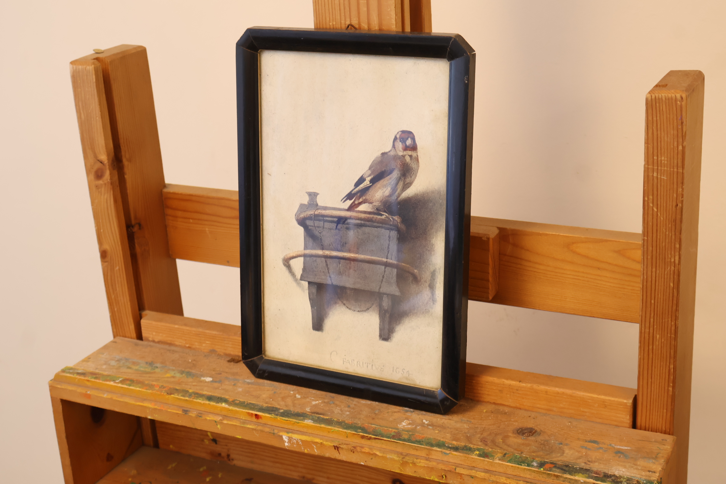Ingelijste schilderij van een Europese goudvink – foto 4 – kavel bij GSD Auctions, Zoeterwoude