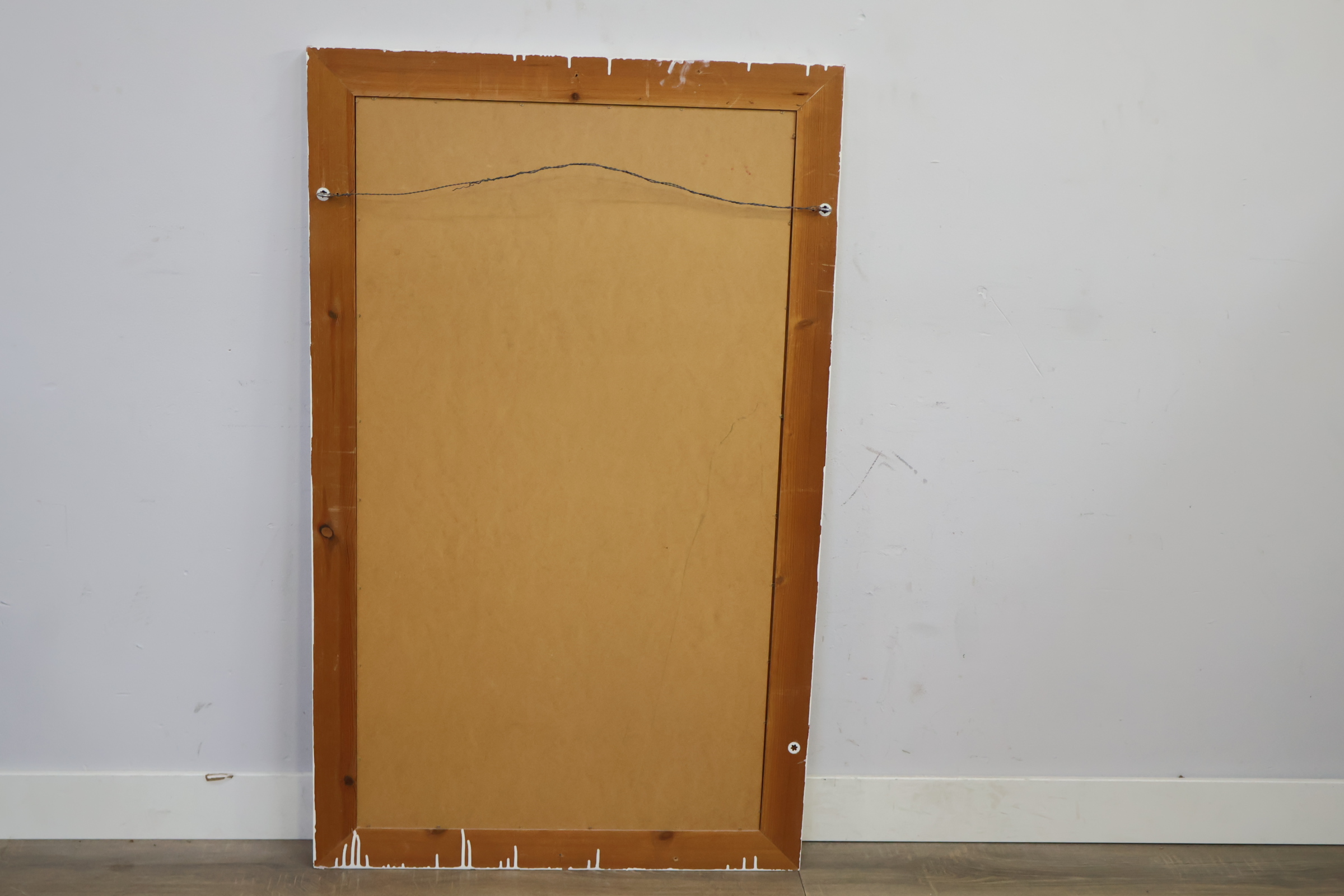 Grote Wandspiegel in witte lijst – foto 5 – kavel bij GSD Auctions, Zoeterwoude