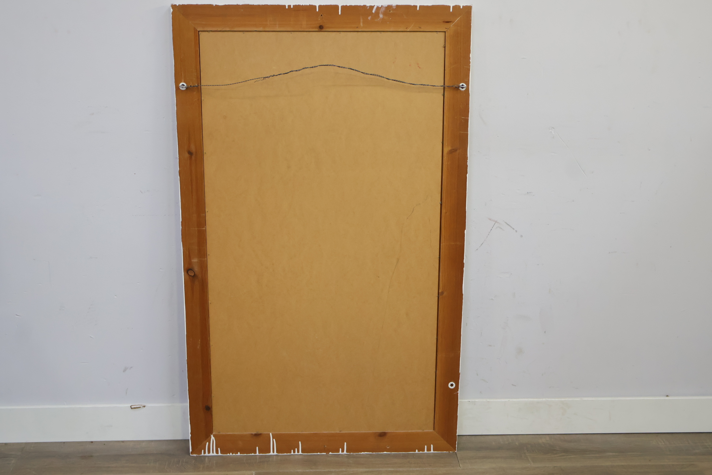 Grote Wandspiegel in witte lijst – foto 6 – kavel bij GSD Auctions, Zoeterwoude