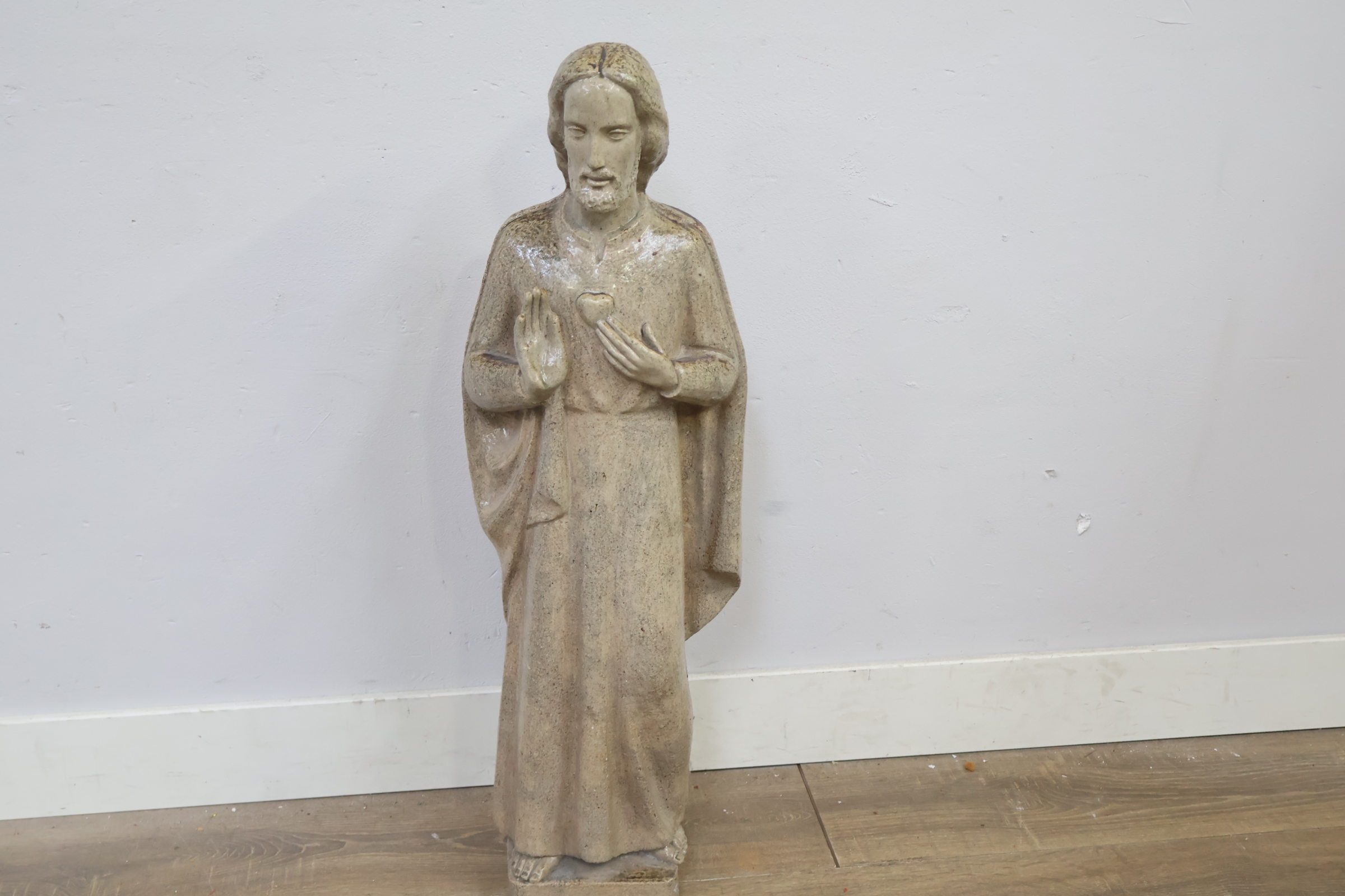 Groot Religieus beeld van Jezus - 80cm – foto 10 – kavel bij GSD Auctions, Zoeterwoude