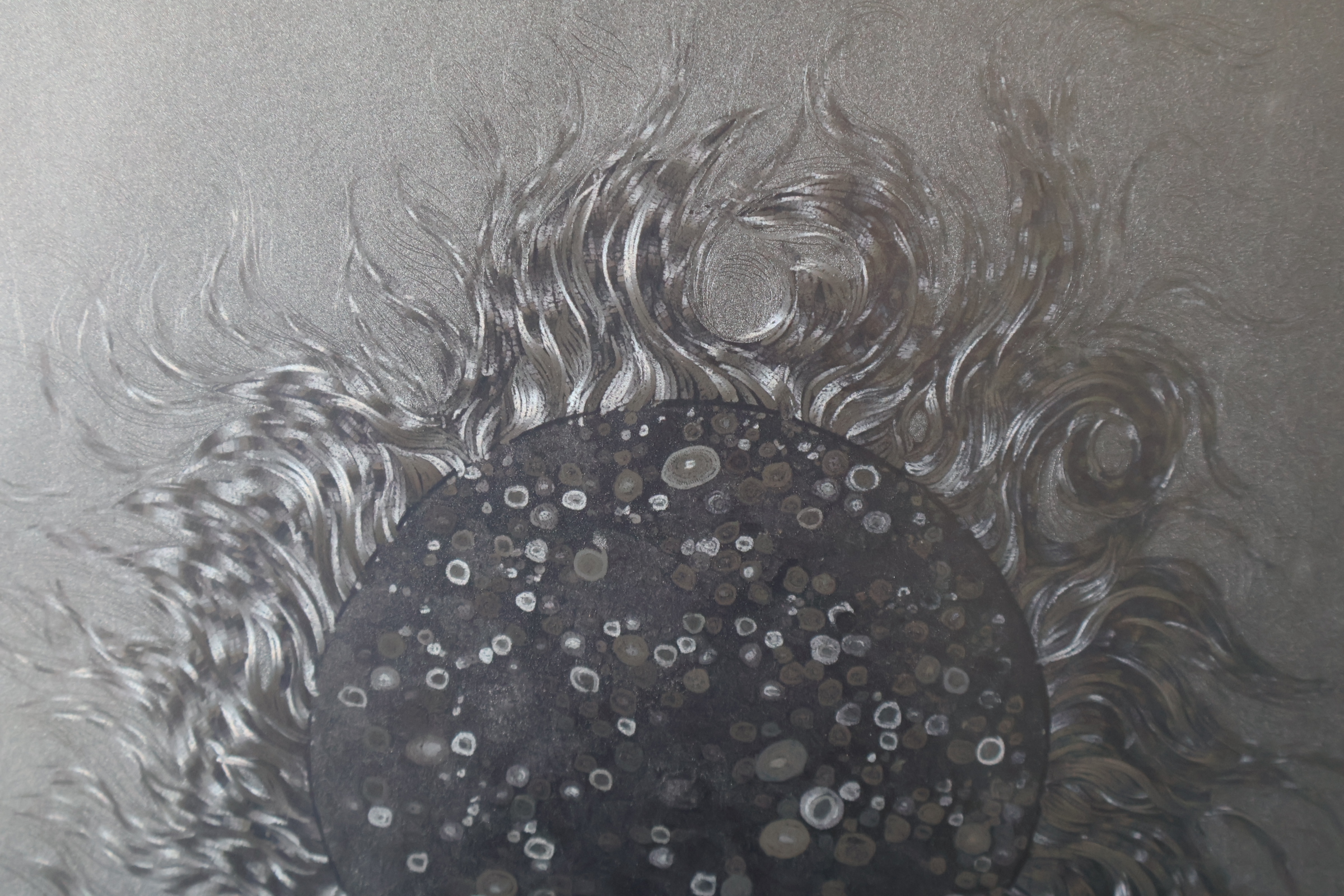 Ingelijste abstracte Zonnebloem – foto 4 – kavel bij GSD Auctions, Zoeterwoude