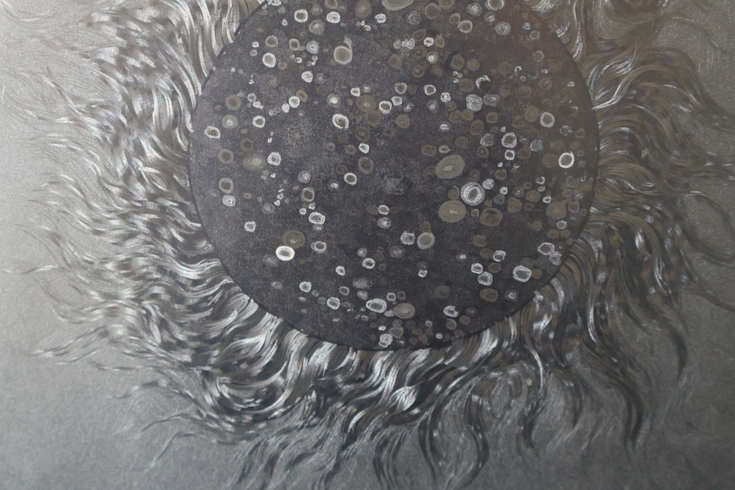 Ingelijste abstracte Zonnebloem – foto 5 – kavel bij GSD Auctions, Zoeterwoude