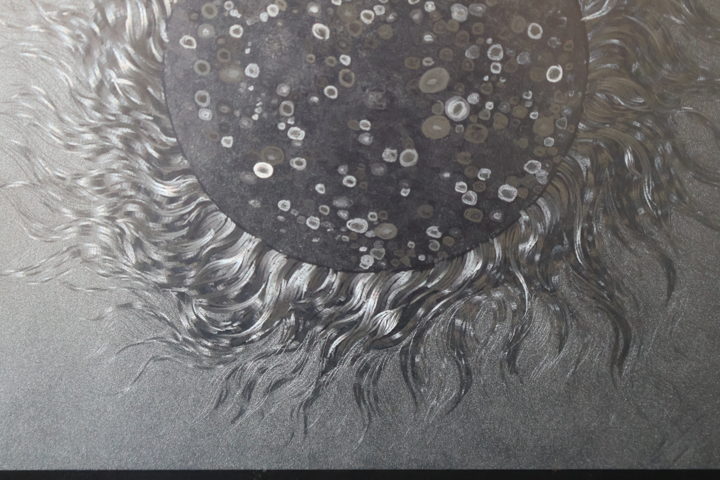 Ingelijste abstracte Zonnebloem – foto 6 – kavel bij GSD Auctions, Zoeterwoude
