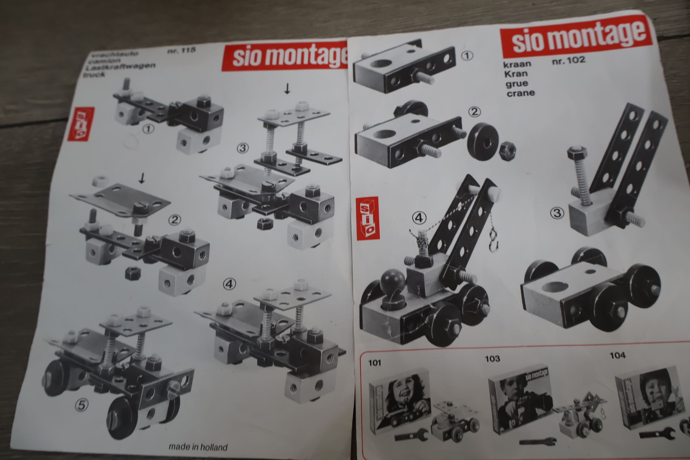 Sio Montage houten bouwdoos en Bambino baby mobiel – foto 5 – kavel bij GSD Auctions, Zoeterwoude