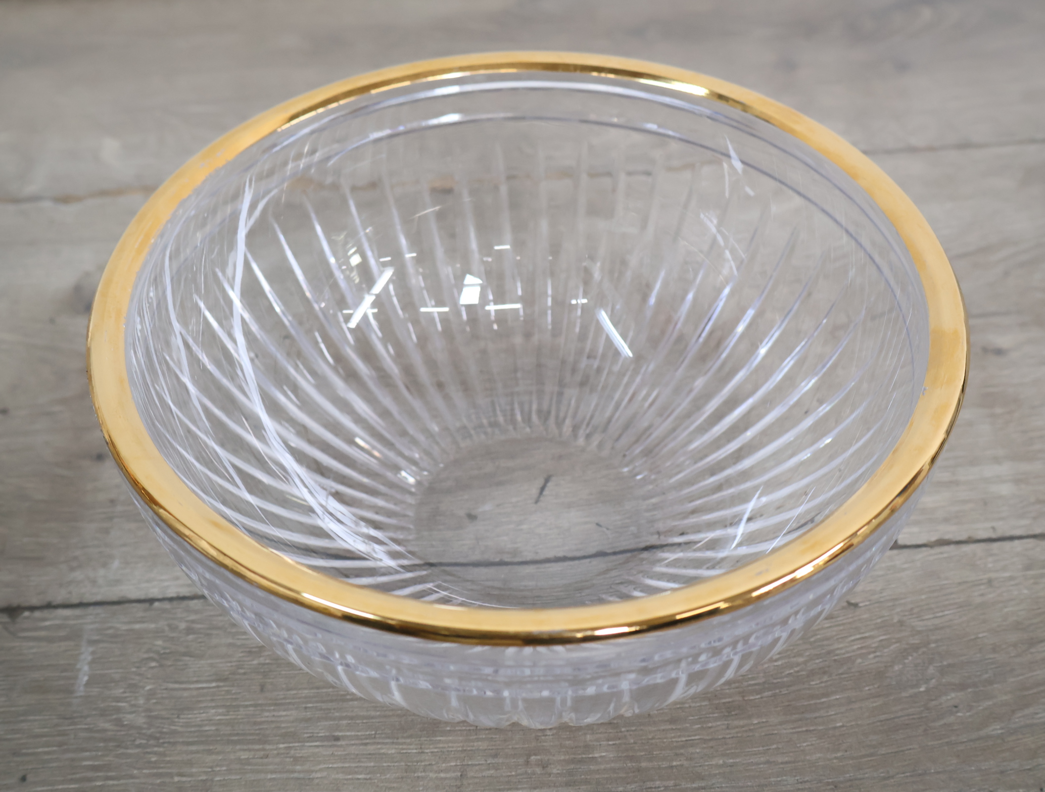 Set van 2 Kristallen Marquis kommen met gouden rand – foto 9 – kavel bij GSD Auctions, Zoeterwoude