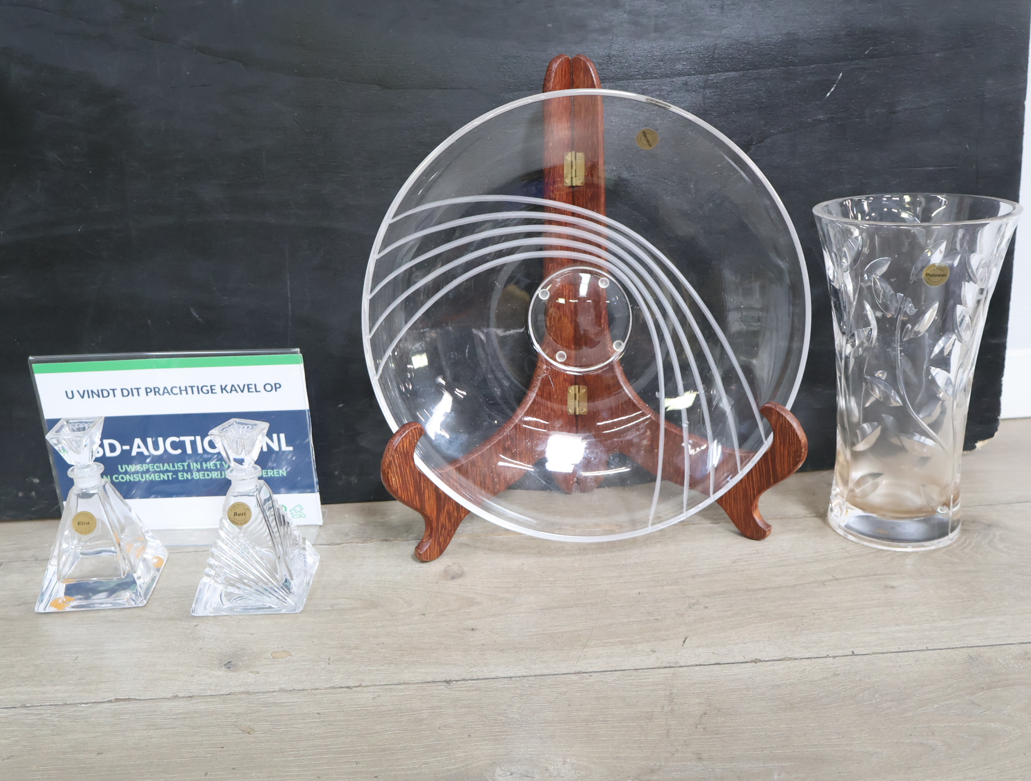 Kristallen Vaas & Schaal' – foto 2 – kavel bij GSD Auctions, Zoeterwoude