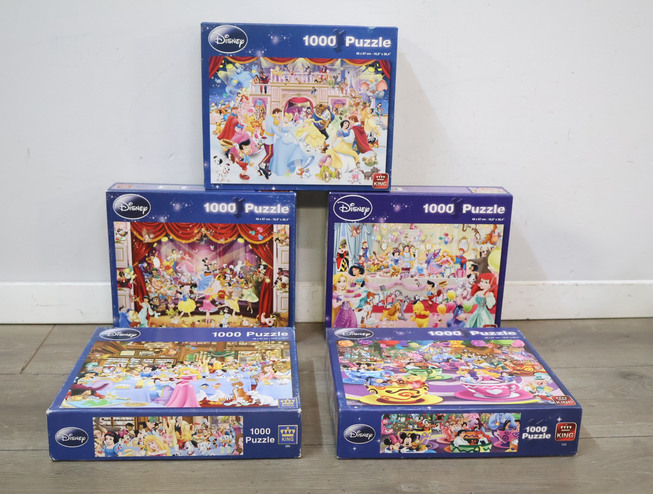 Set van 5 Disney Puzzels van 1000 stukjes – foto 2 – kavel bij GSD Auctions, Zoeterwoude