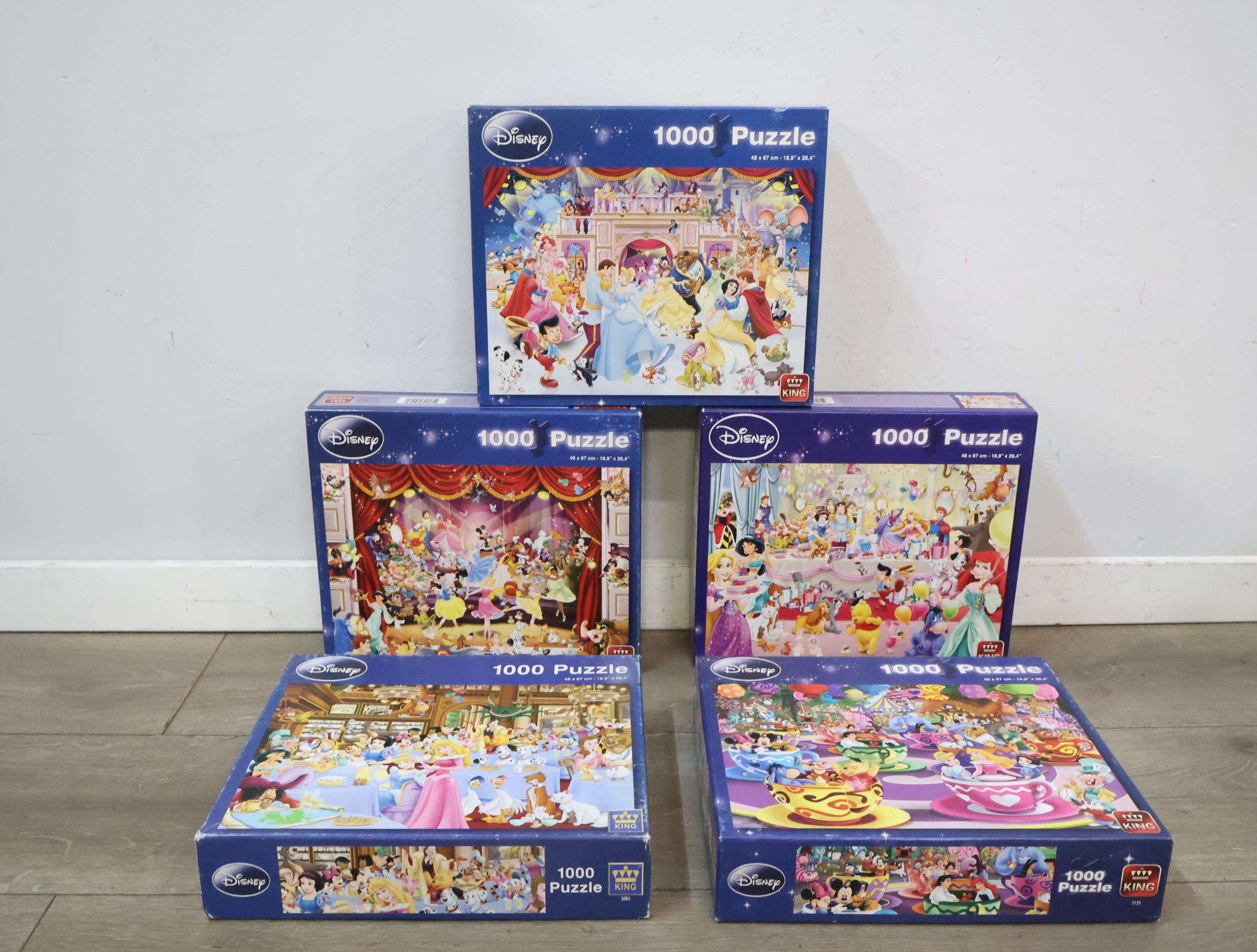 Set van 5 Disney Puzzels van 1000 stukjes – foto 3 – kavel bij GSD Auctions, Zoeterwoude