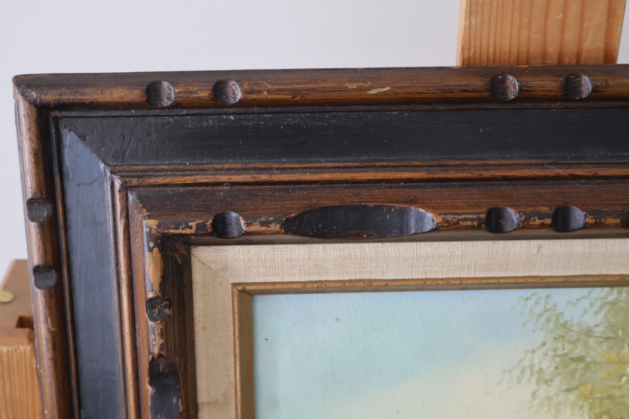 Ingelijst landschapsschilderij – foto 5 – kavel bij GSD Auctions, Zoeterwoude
