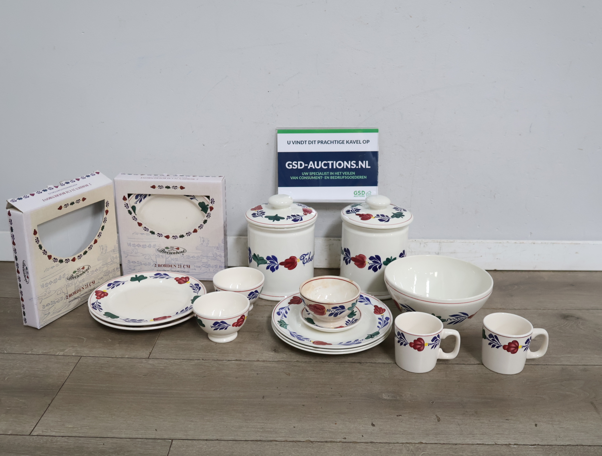 Boerenbont Servies – kavel bij GSD Auctions, Zoeterwoude