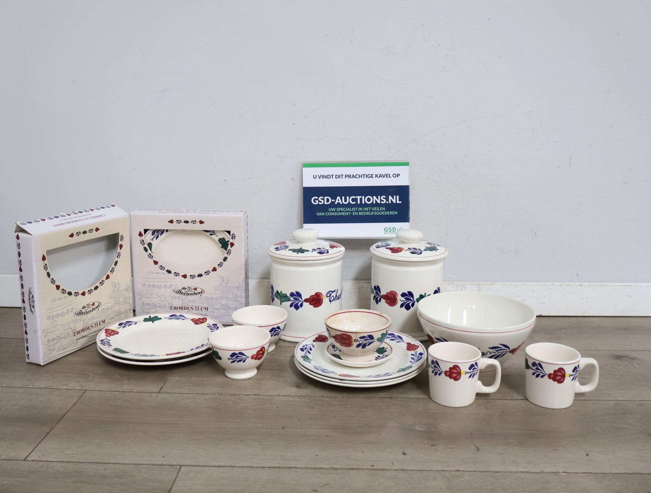 Boerenbont Servies – foto 2 – kavel bij GSD Auctions, Zoeterwoude