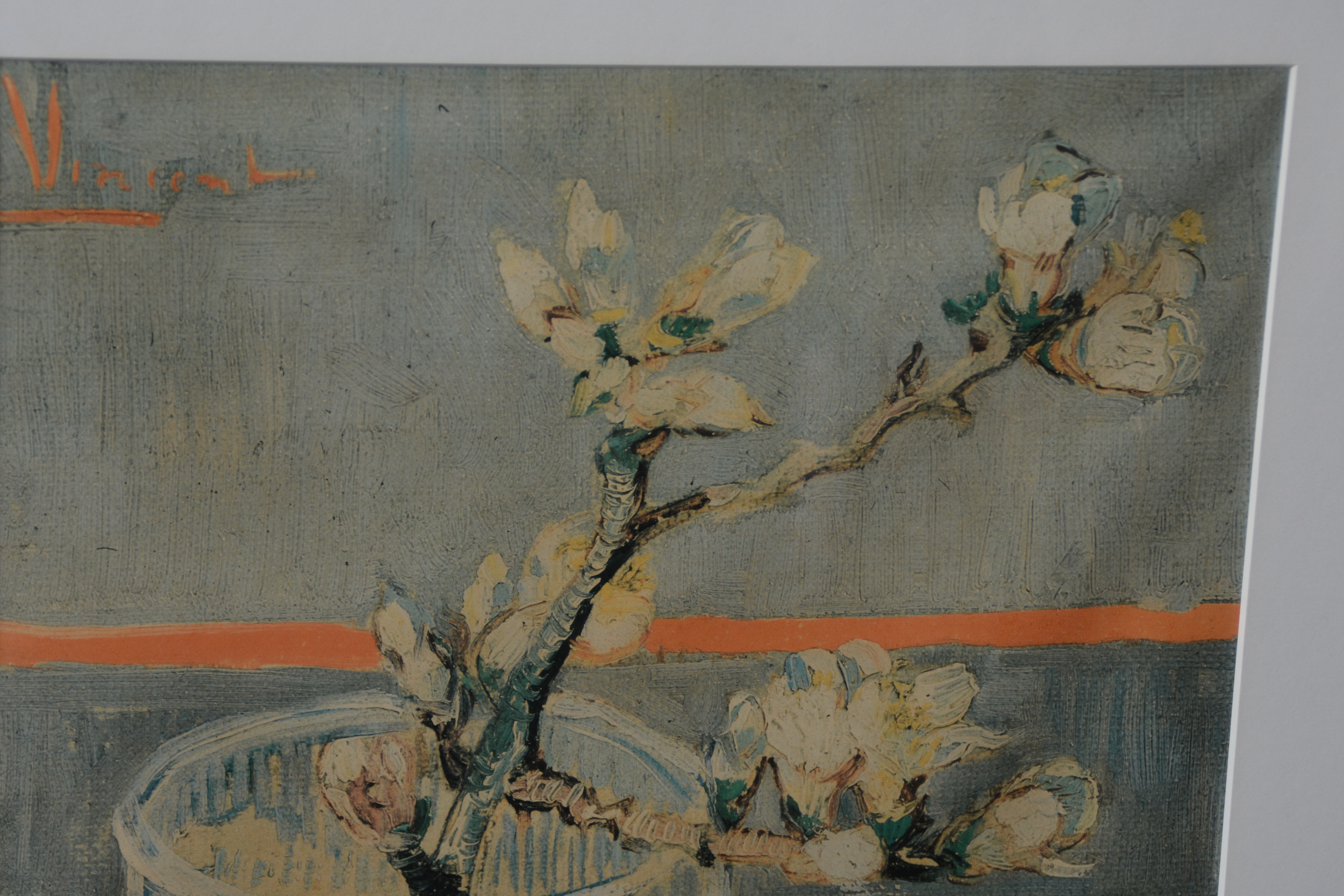 Poster van Vincent v Gogh: Bloesemtak in vaas – foto 2 – kavel bij GSD Auctions, Zoeterwoude