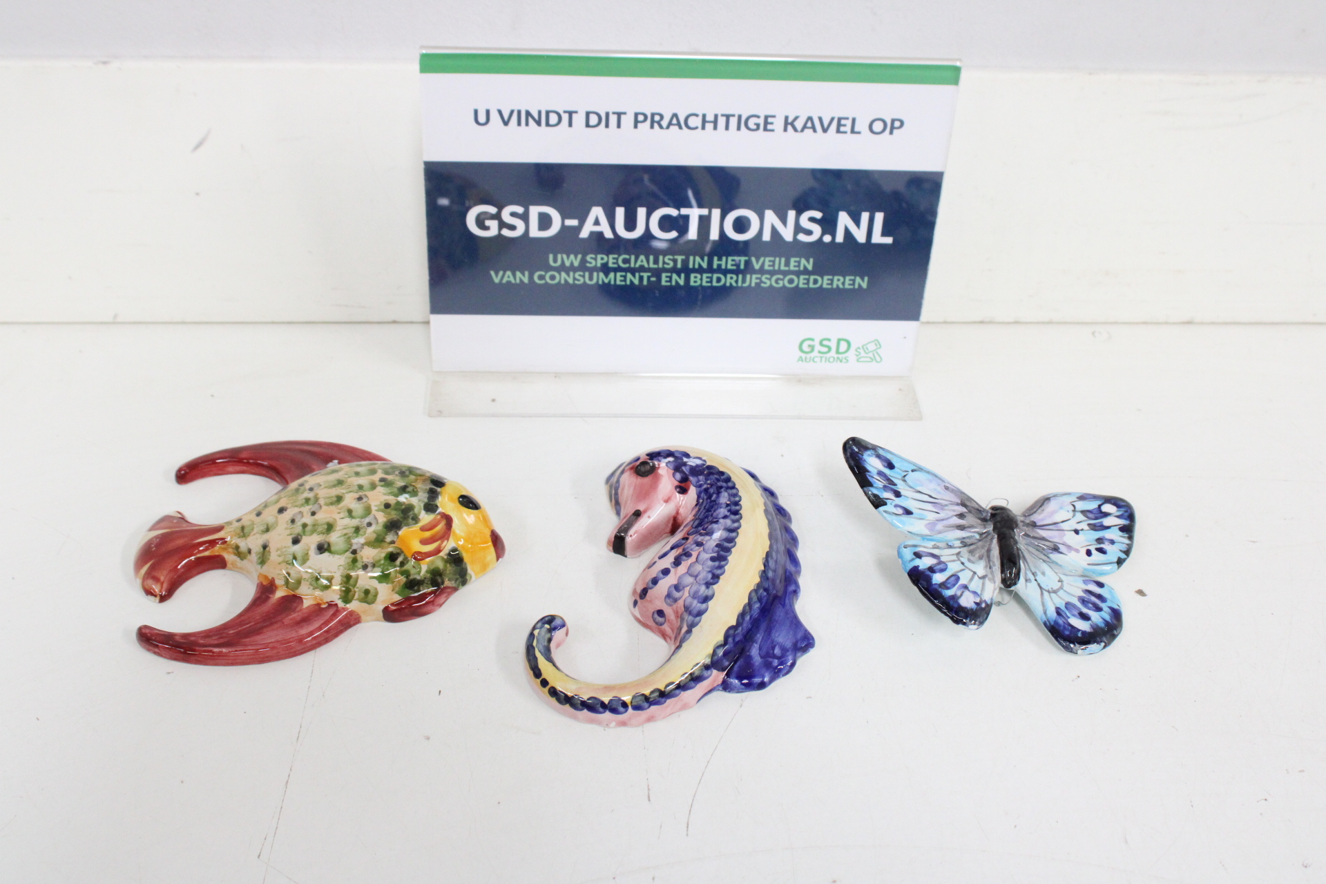 Set kleurrijke keramische dierenornamenten – foto 2 – kavel bij GSD Auctions, Zoeterwoude