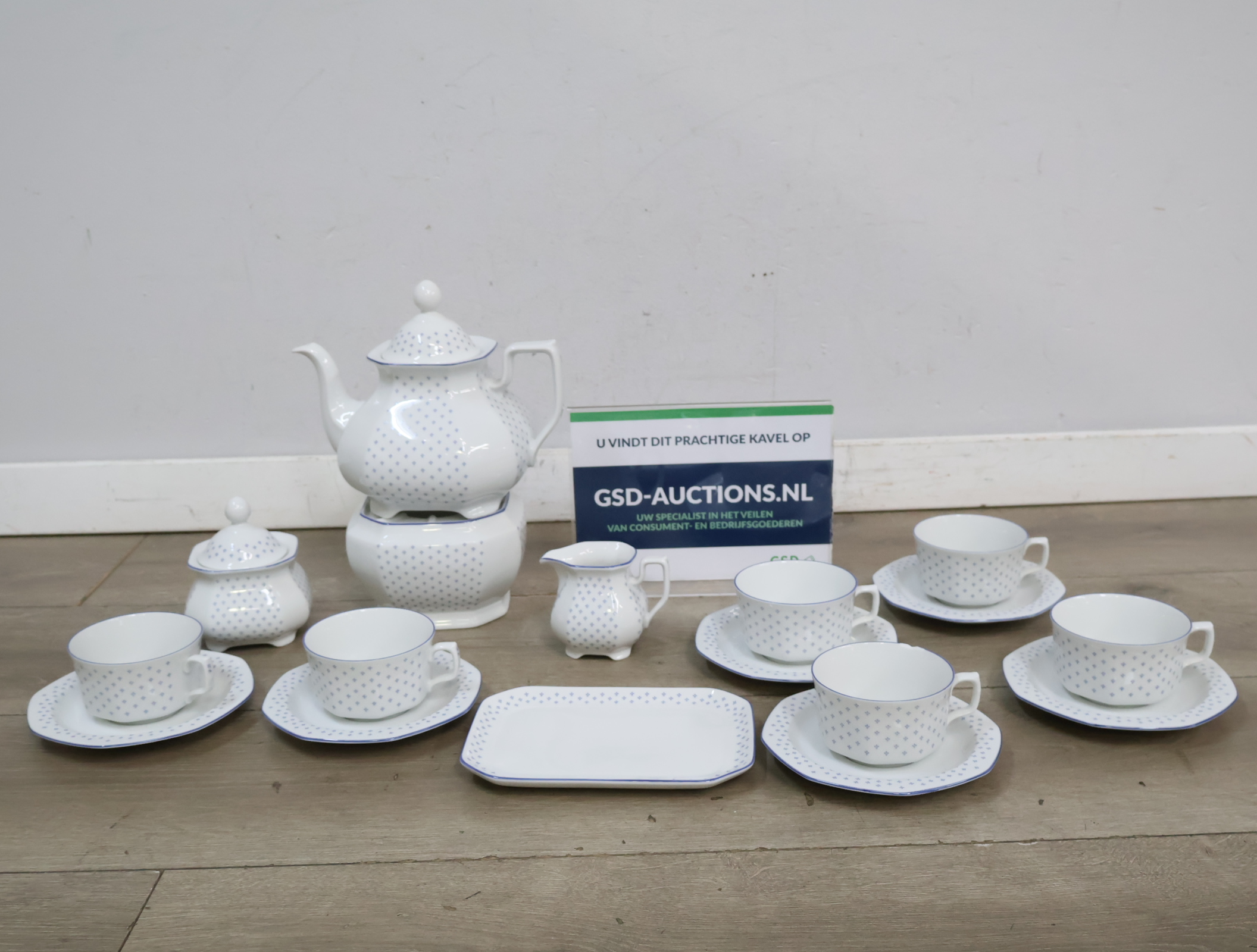 Vintage W.Germany servies met theepot en kopjes – kavel bij GSD Auctions, Zoeterwoude
