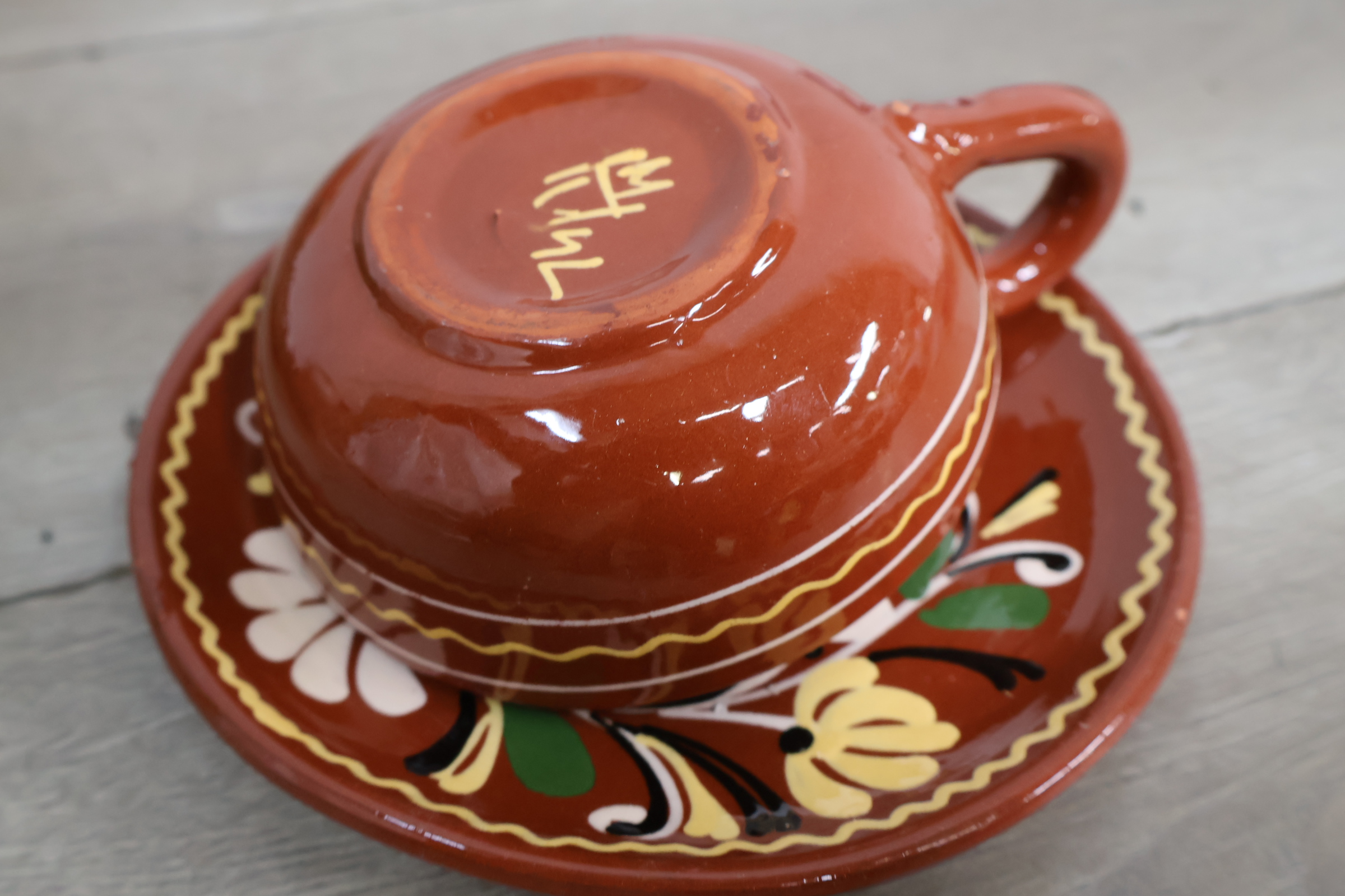 Vintage keramische kop en schotels 11 stuks'' – foto 8 – kavel bij GSD Auctions, Zoeterwoude