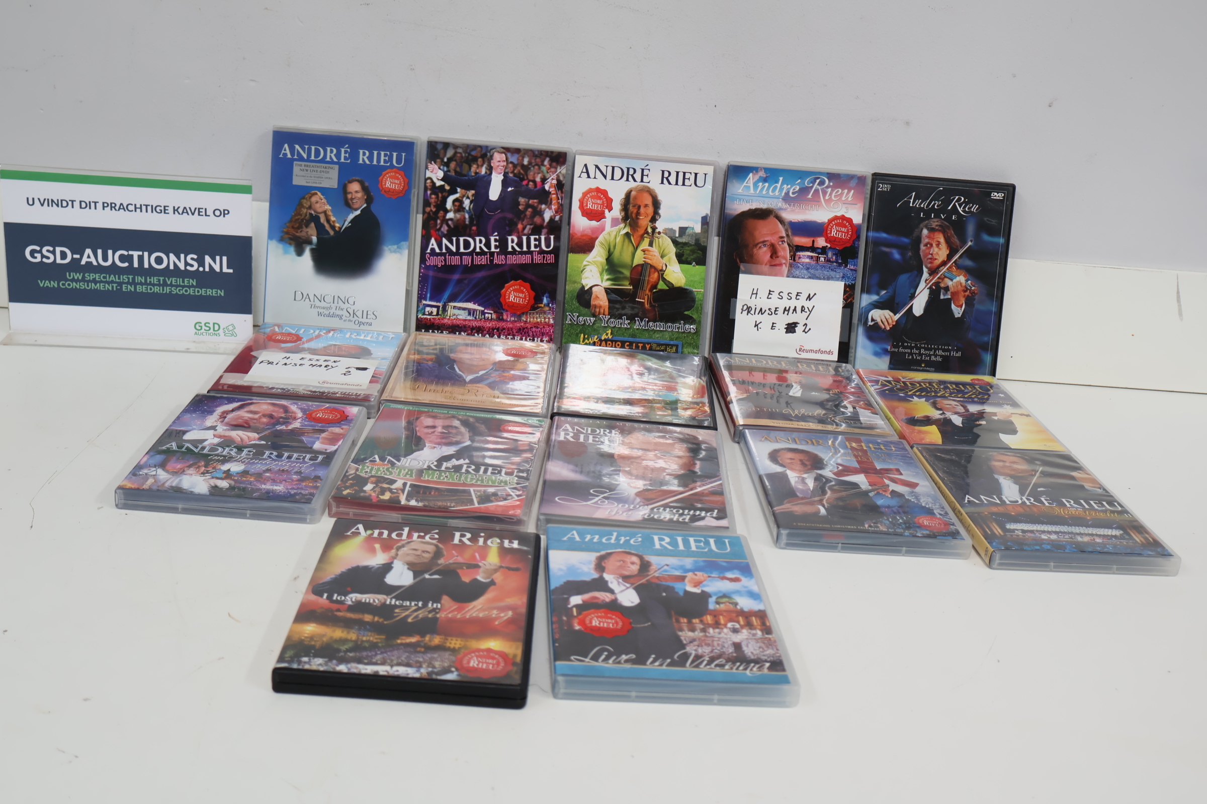 Verzameling André Rieu DVD's'' – foto 3 – kavel bij GSD Auctions, Zoeterwoude