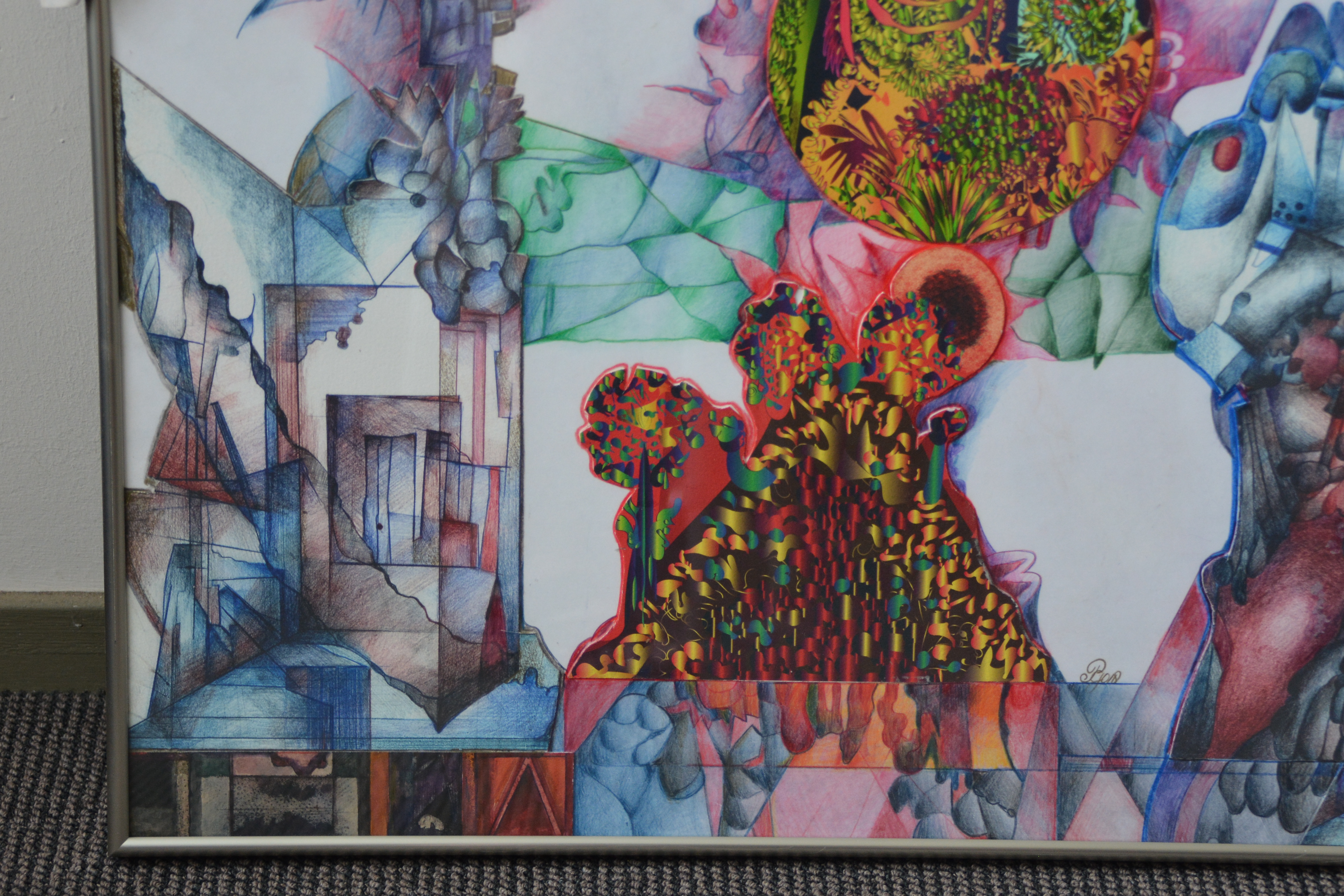 Kunstwerk: "Surrealistisch landschap" – foto 8 – kavel bij GSD Auctions, Zoeterwoude