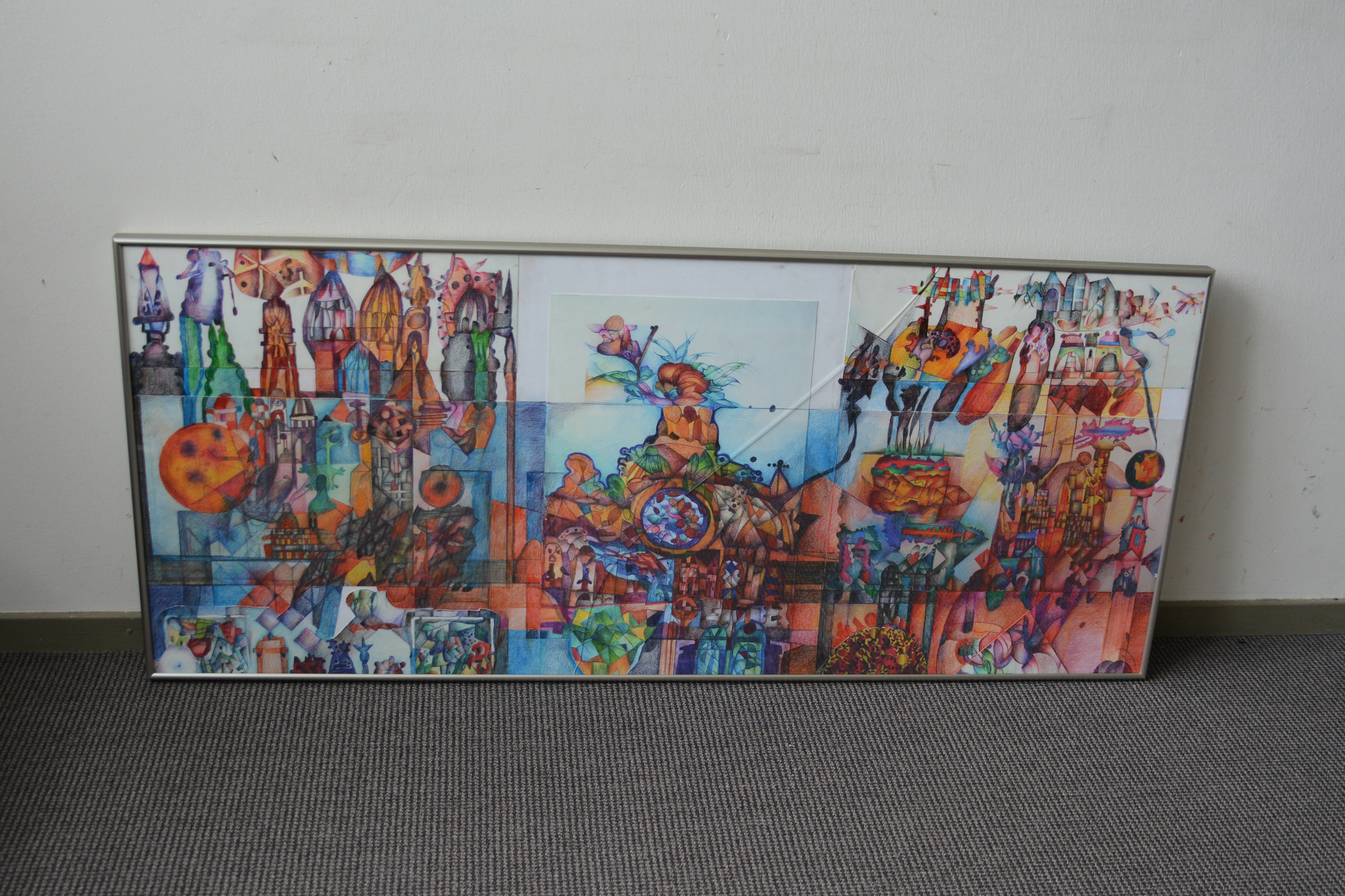 Kunstwerk: "Abstracte Stad" – kavel bij GSD Auctions, Zoeterwoude