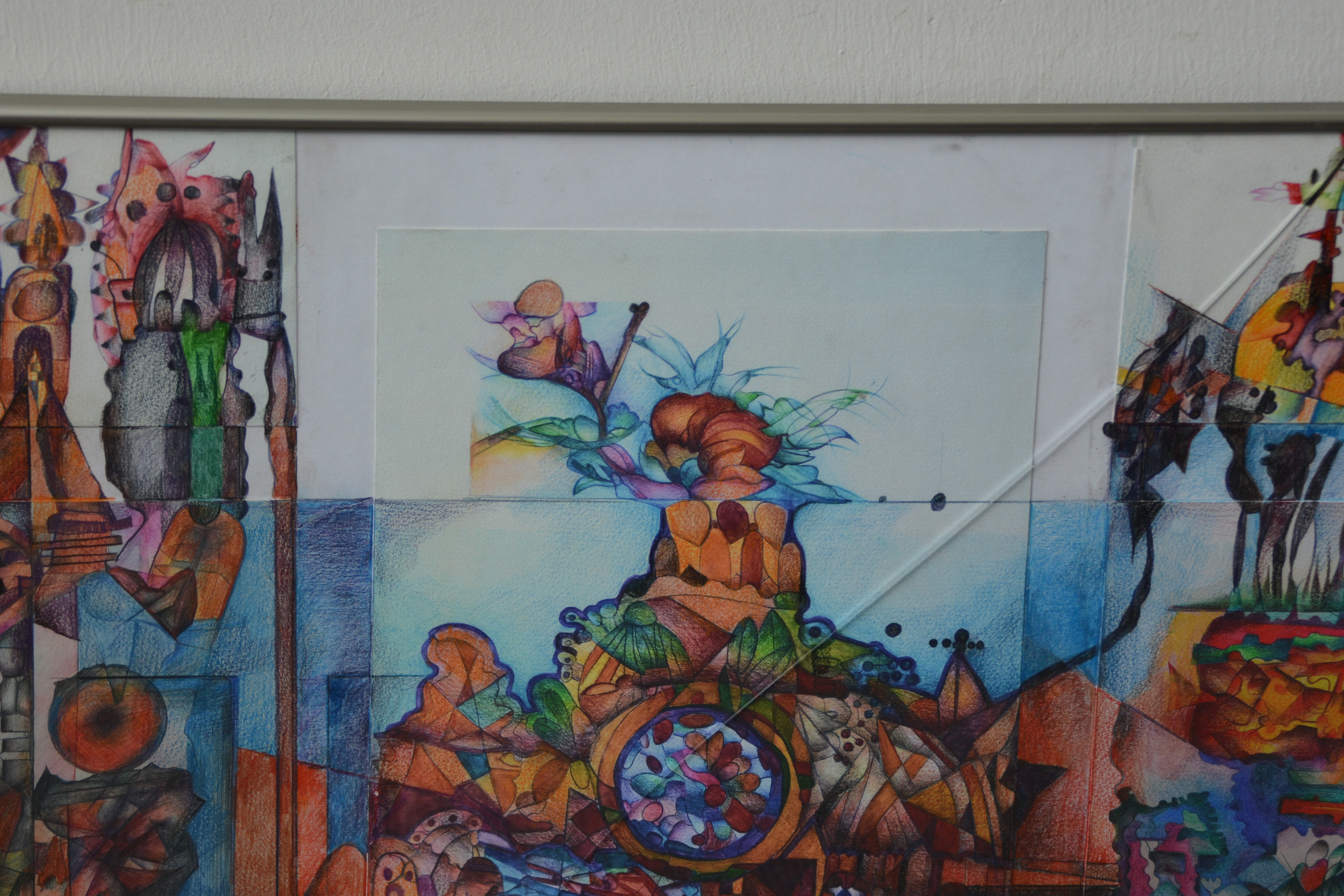 Kunstwerk: "Abstracte Stad" – foto 3 – kavel bij GSD Auctions, Zoeterwoude
