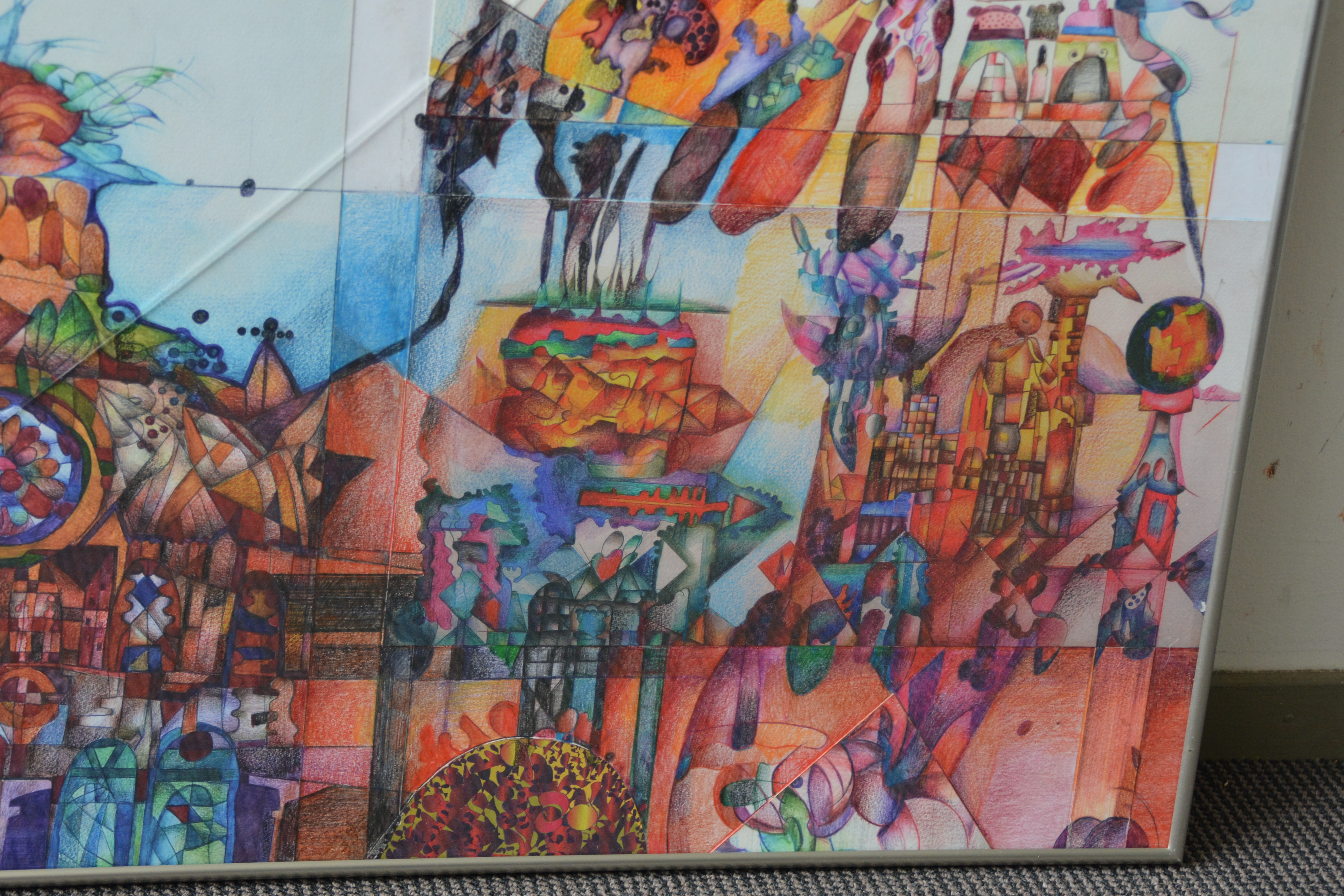Kunstwerk: "Abstracte Stad" – foto 6 – kavel bij GSD Auctions, Zoeterwoude