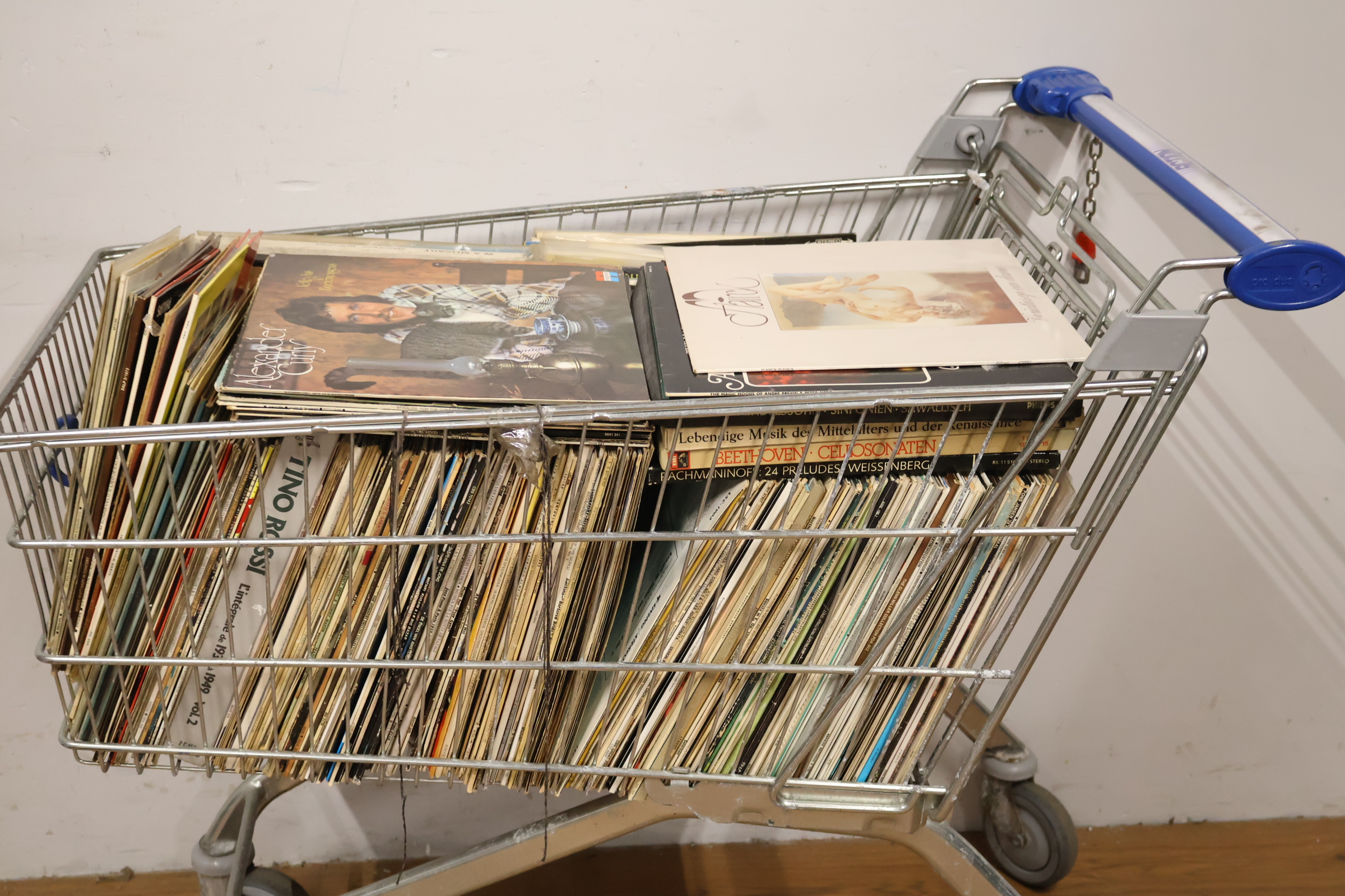 Assortiment vinyl platen in boodschappenwagentje – foto 6 – kavel bij GSD Auctions, Zoeterwoude