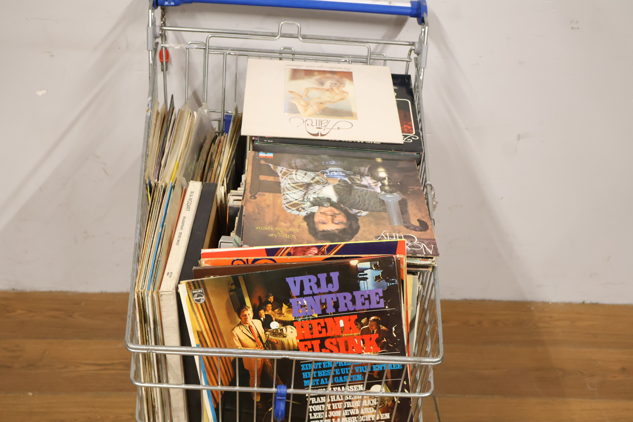 Assortiment vinyl platen in boodschappenwagentje – foto 8 – kavel bij GSD Auctions, Zoeterwoude