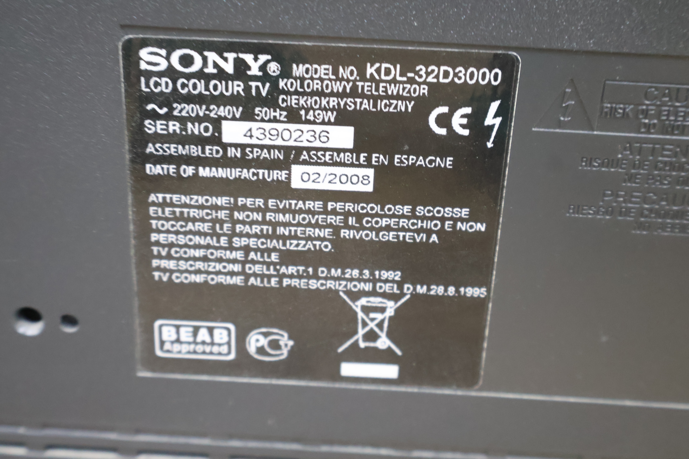 Sony Bravia flatscreen televisie – foto 7 – kavel bij GSD Auctions, Zoeterwoude