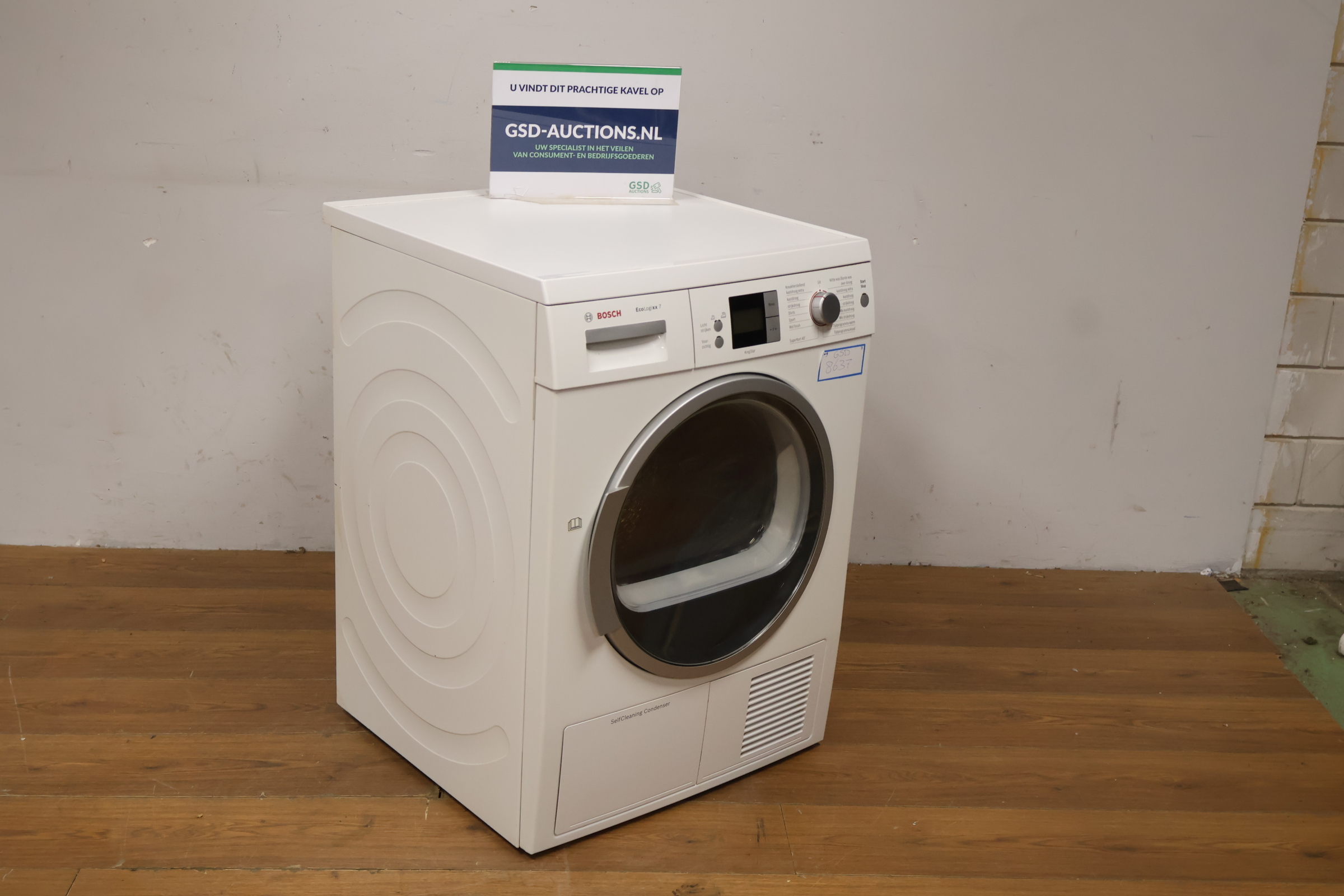 Bosch EcoLogixx 7 wasdroger – kavel bij GSD Auctions, Zoeterwoude