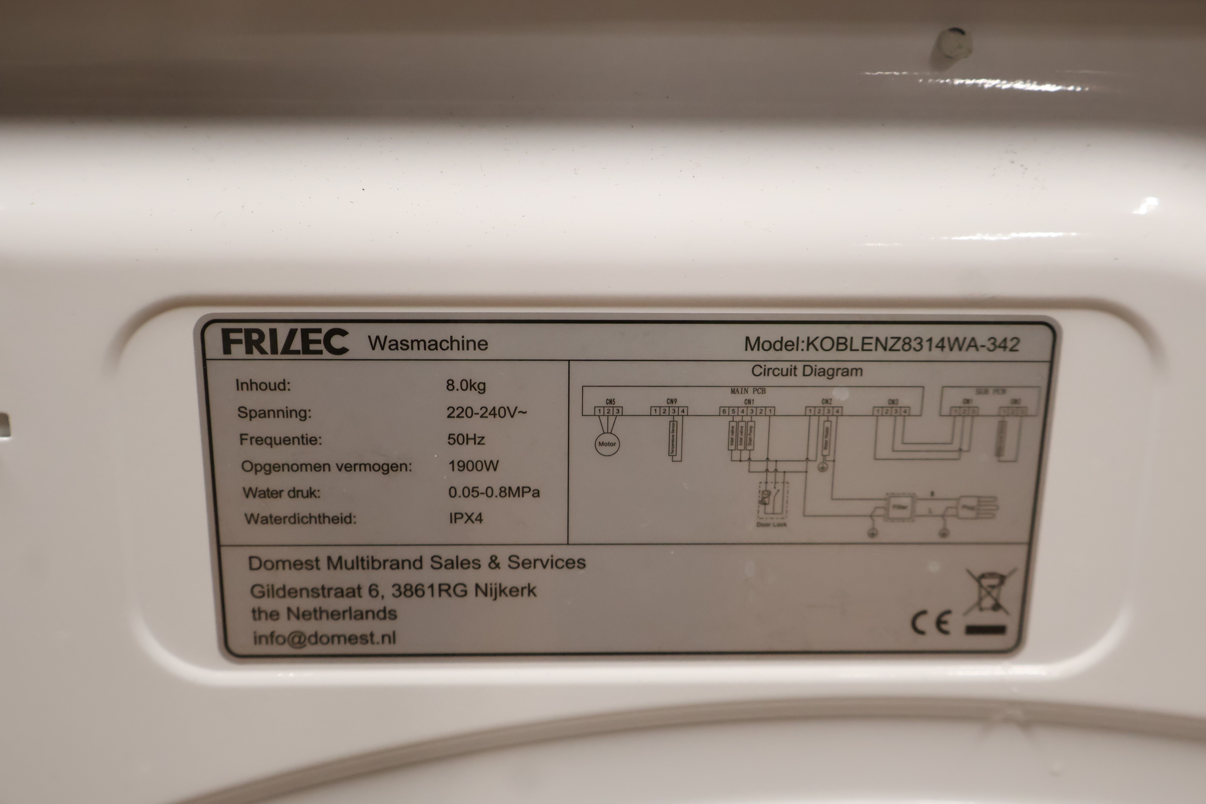 FRILEC wasmachine wit – foto 9 – kavel bij GSD Auctions, Zoeterwoude