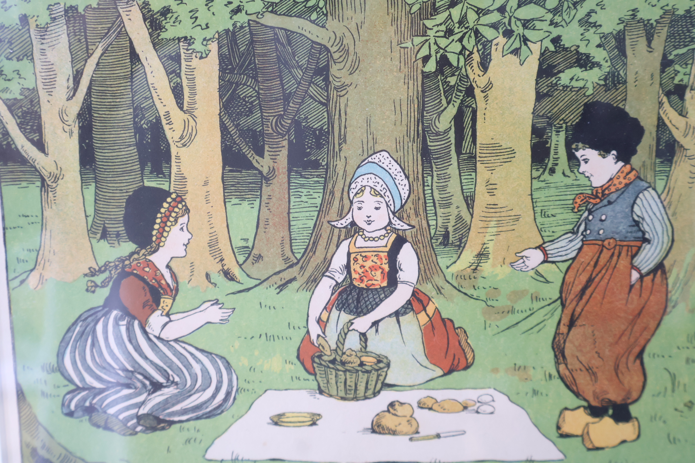 Ingelijste vintage illustratie met tekst – foto 10 – kavel bij GSD Auctions, Zoeterwoude