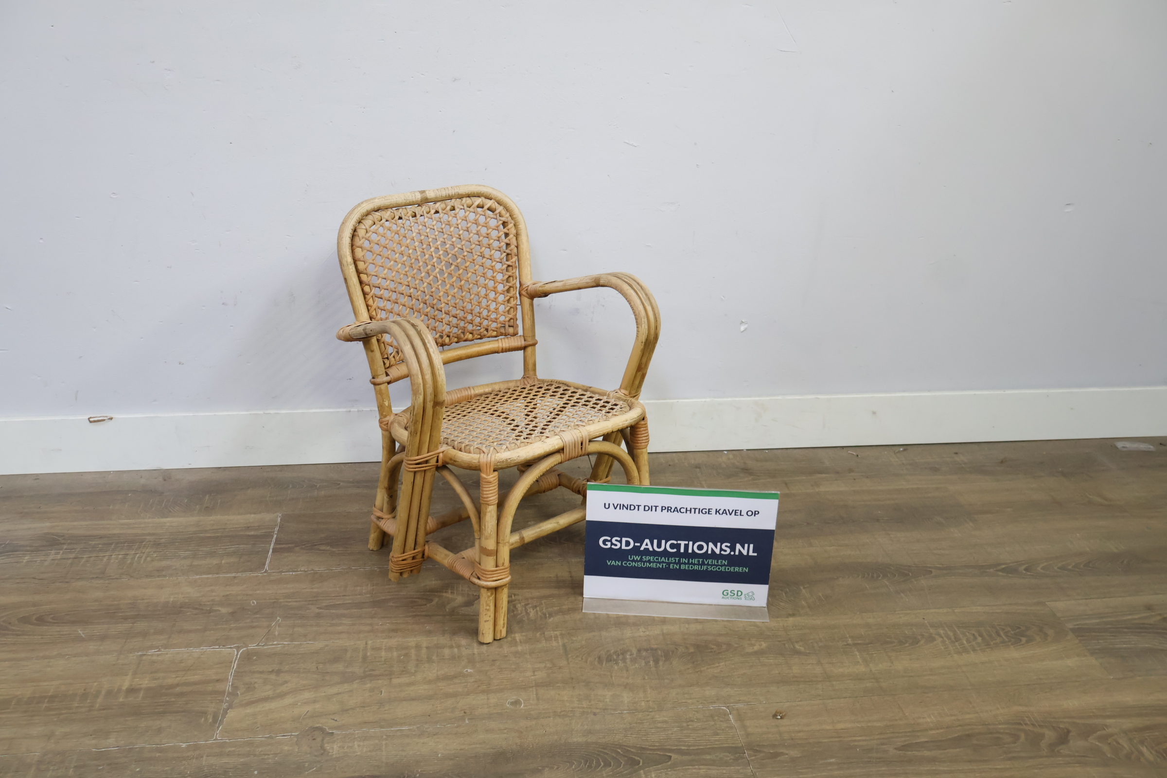Rotan kinderstoel – kavel bij GSD Auctions, Zoeterwoude