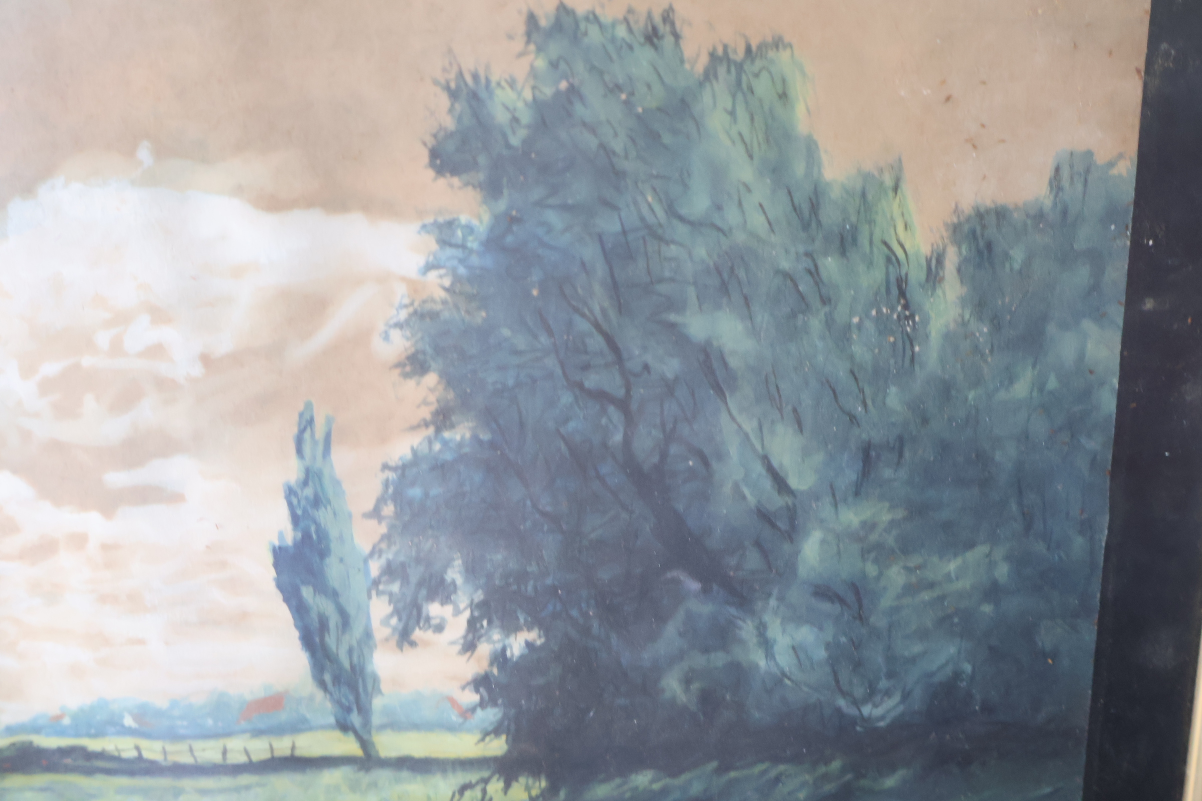 Ingelijste aquarel landschapschildering P. Barry – foto 9 – kavel bij GSD Auctions, Zoeterwoude