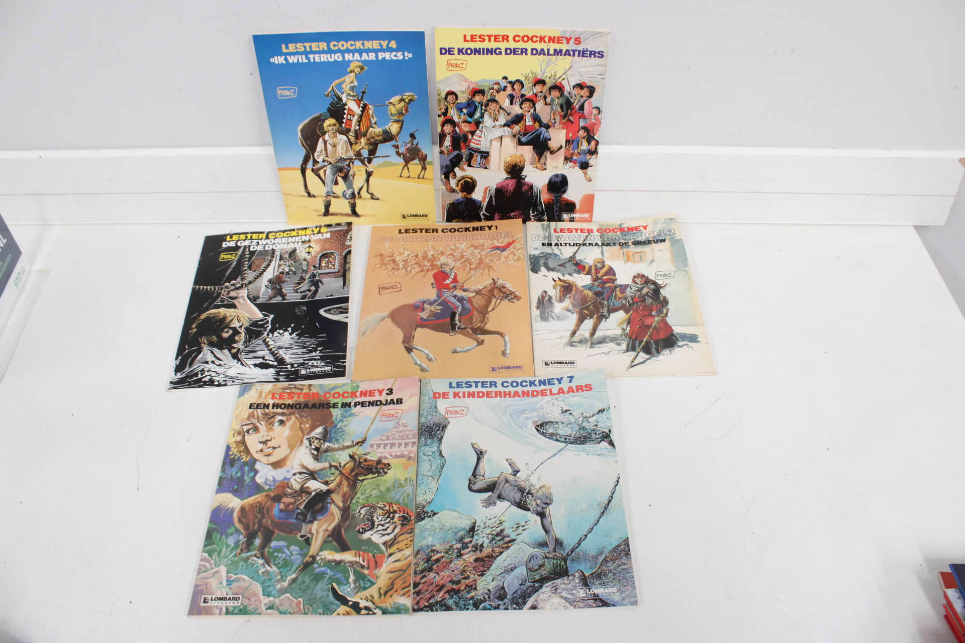 Lester Cockney stripboeken serie 1 t/m 7 – foto 2 – kavel bij GSD Auctions, Zoeterwoude
