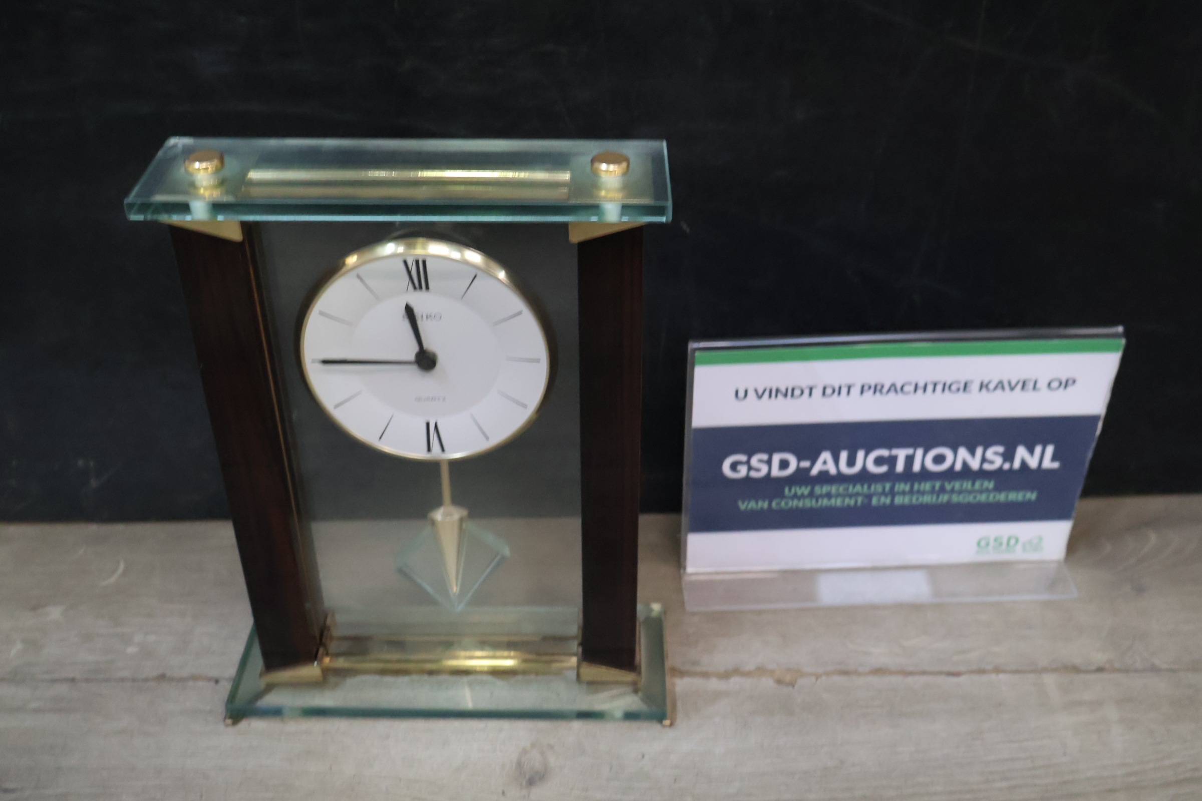 Seiko tafelklok met slinger – foto 2 – kavel bij GSD Auctions, Zoeterwoude