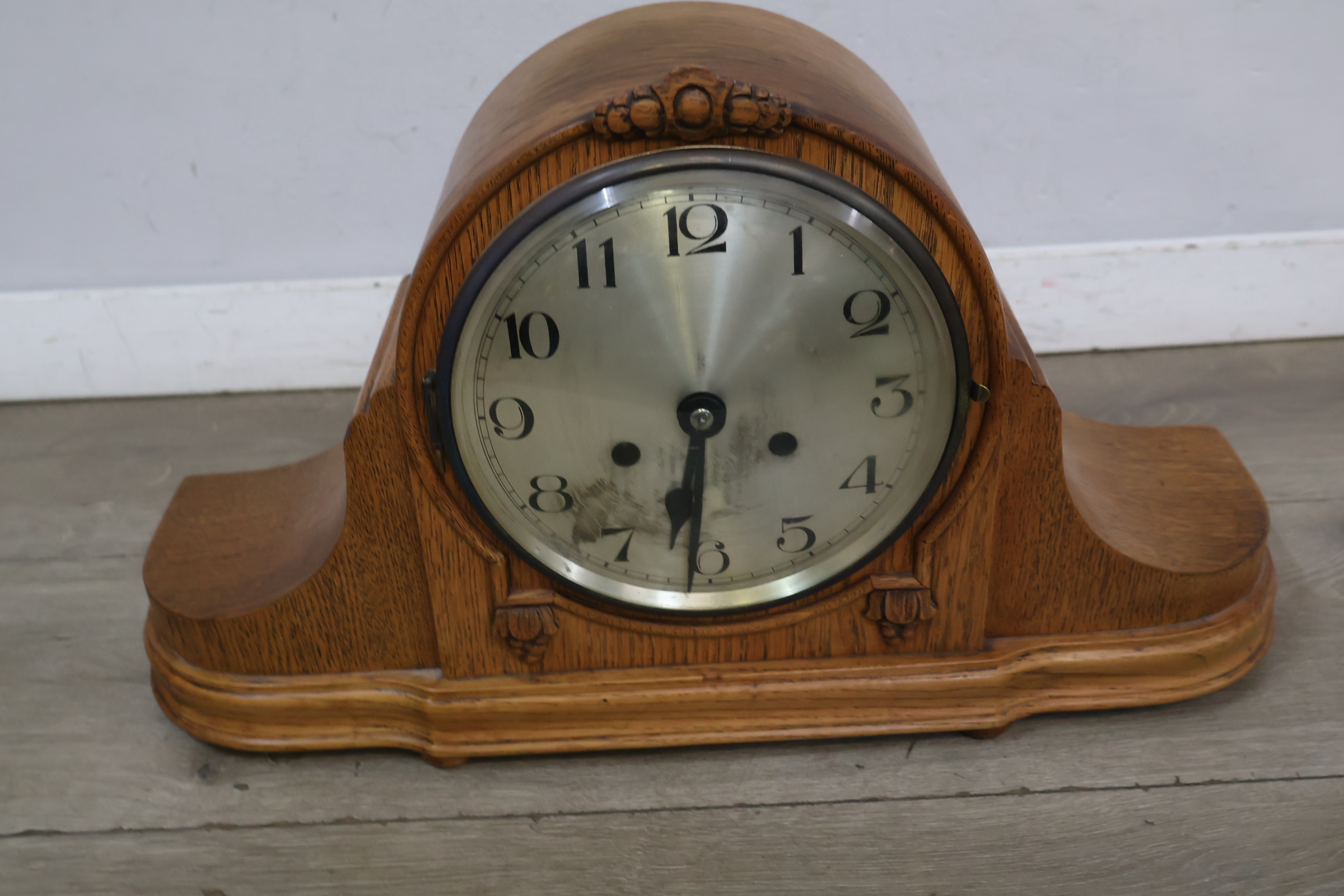 Antieke houten mantelklok – foto 4 – kavel bij GSD Auctions, Zoeterwoude