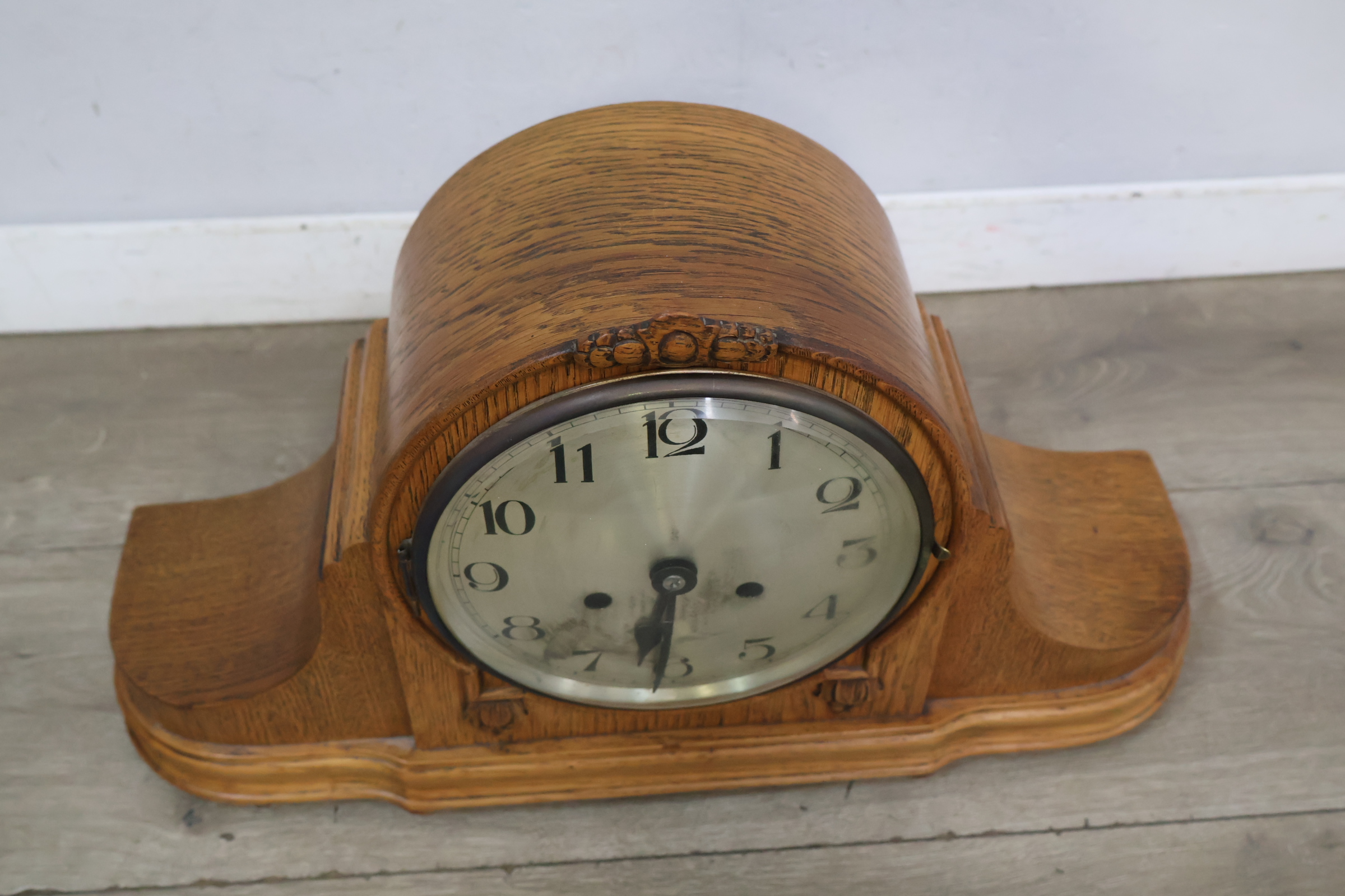 Antieke houten mantelklok – foto 5 – kavel bij GSD Auctions, Zoeterwoude