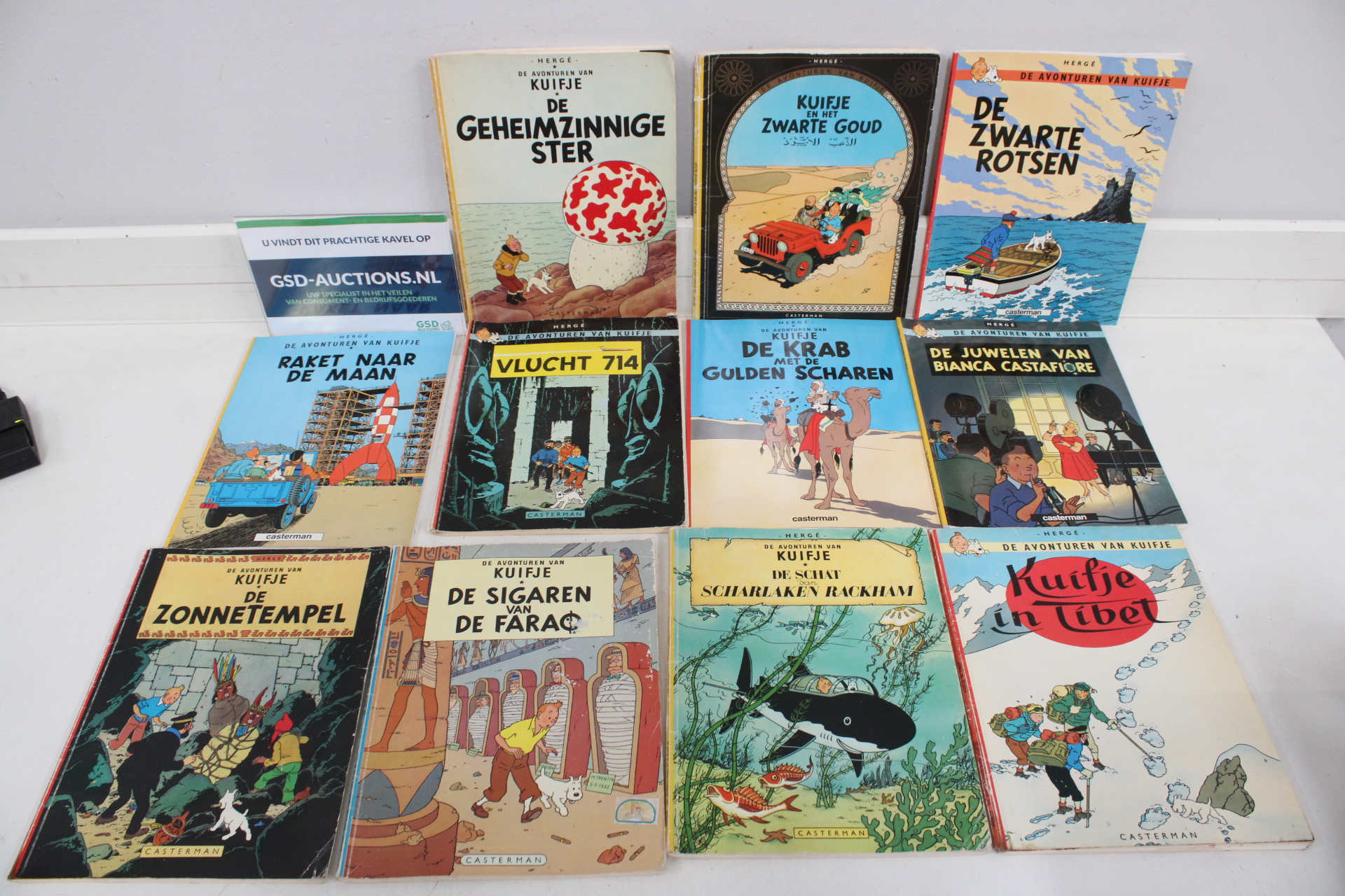 Verzameling Kuifje stripboeken van Hergé – kavel bij GSD Auctions, Zoeterwoude