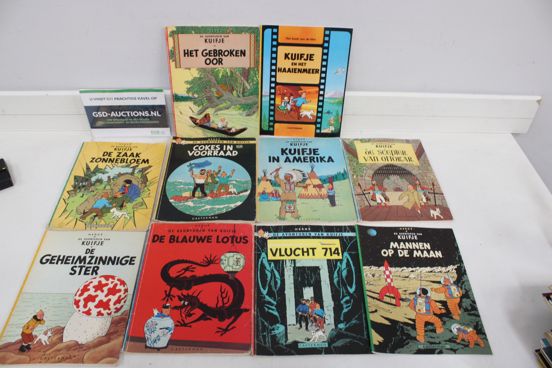 De avonturen van Kuifje stripboeken – kavel bij GSD Auctions, Zoeterwoude