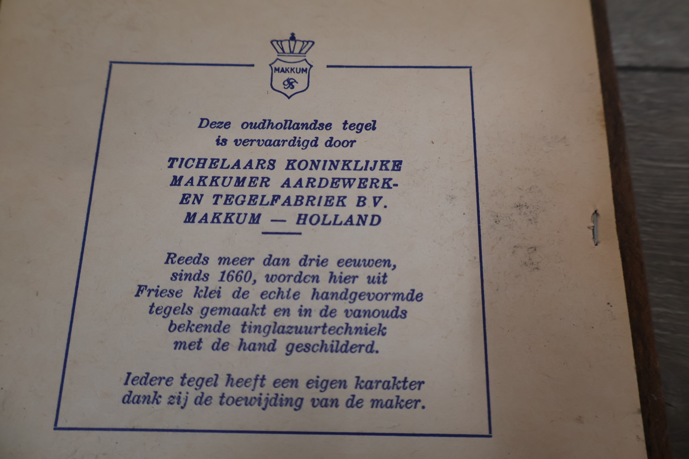 Set van 6 Delfts blauwe tegels met houten lijsten – foto 10 – kavel bij GSD Auctions, Zoeterwoude
