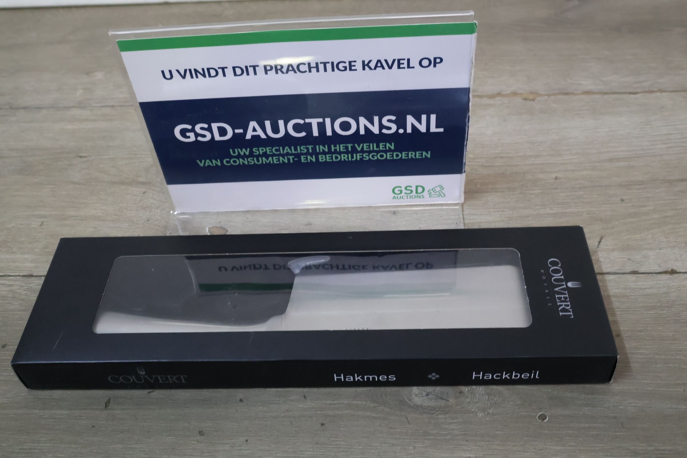 Couvert Hakmes – kavel bij GSD Auctions, Zoeterwoude