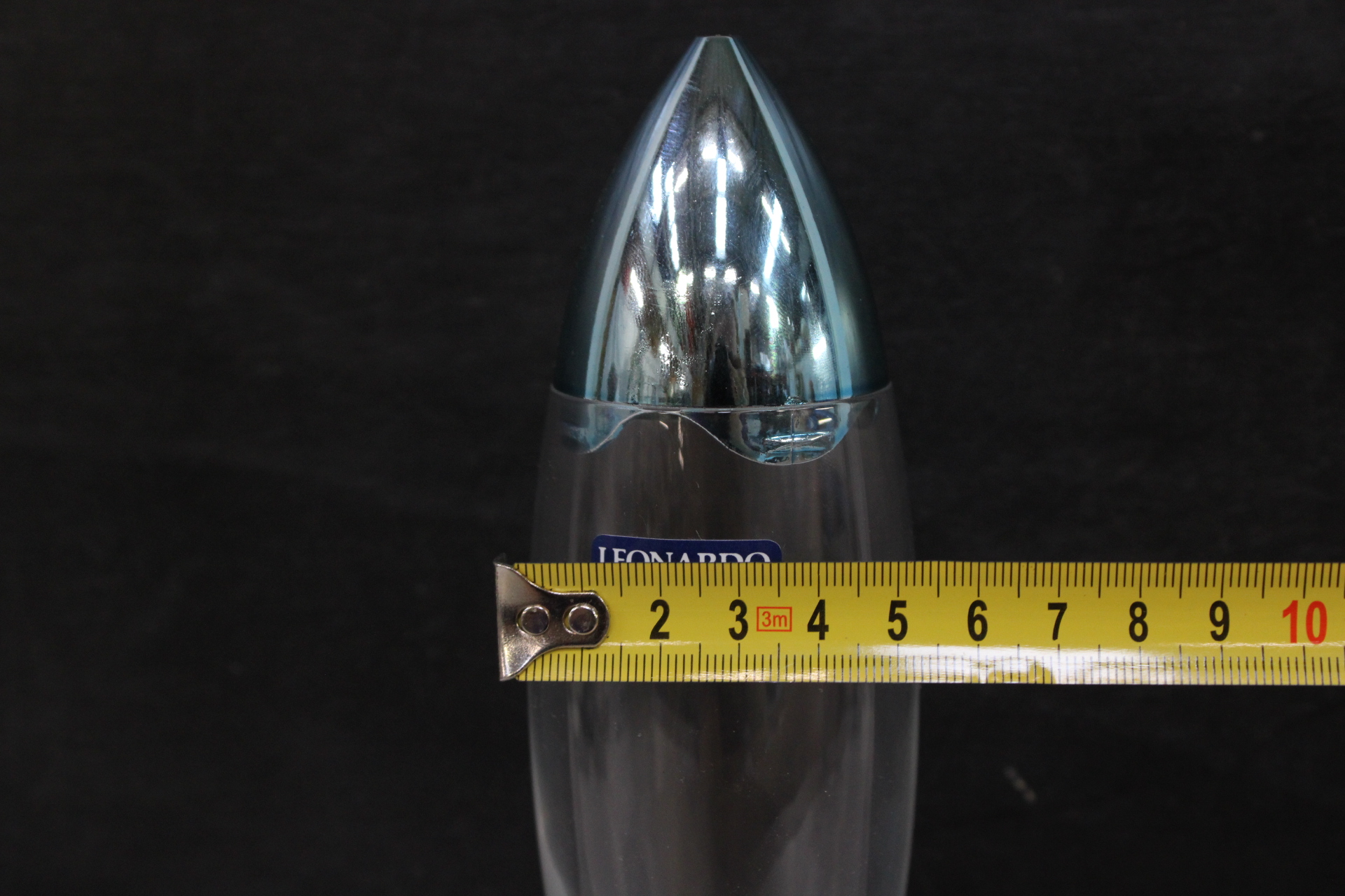 Leonardo glazen vaas met blauwe metalen dop – foto 8 – kavel bij GSD Auctions, Zoeterwoude