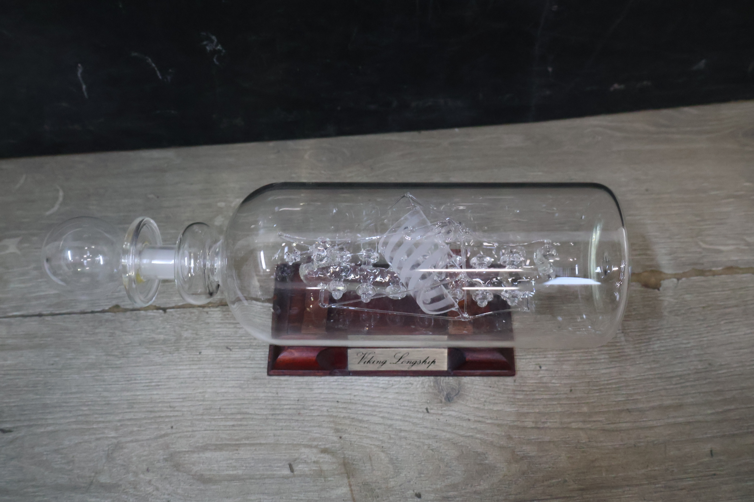 Glazen Viking Langschip in Fles – foto 5 – kavel bij GSD Auctions, Zoeterwoude