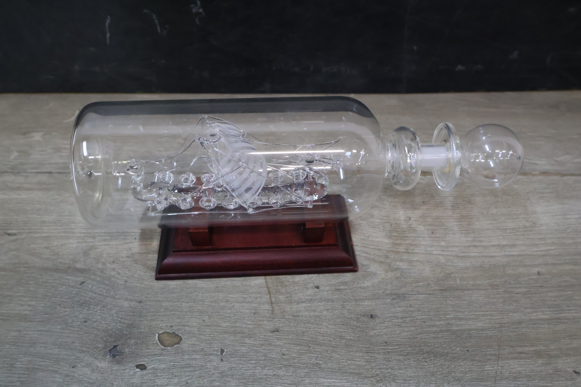 Glazen Viking Langschip in Fles – foto 9 – kavel bij GSD Auctions, Zoeterwoude