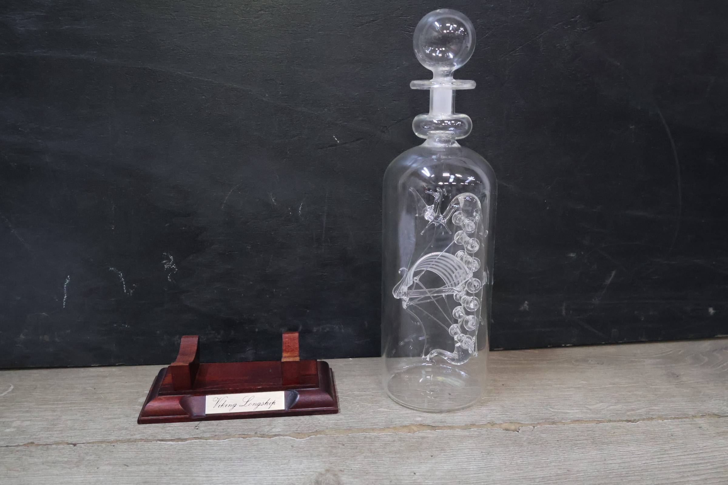 Glazen Viking Langschip in Fles – foto 10 – kavel bij GSD Auctions, Zoeterwoude