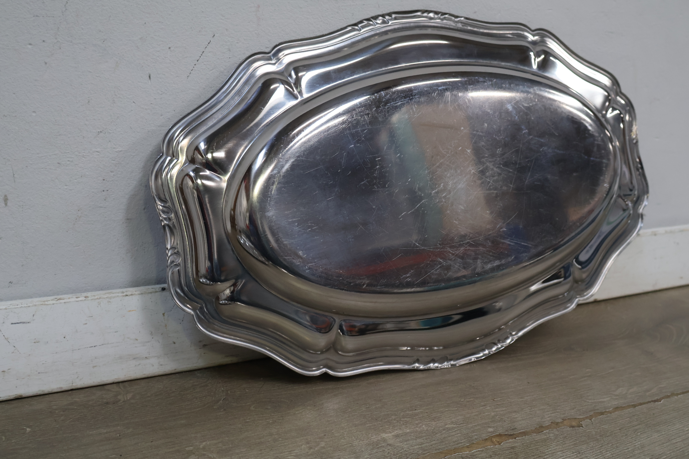 Set verzilverde schalen met sierlijke randen – foto 10 – kavel bij GSD Auctions, Zoeterwoude