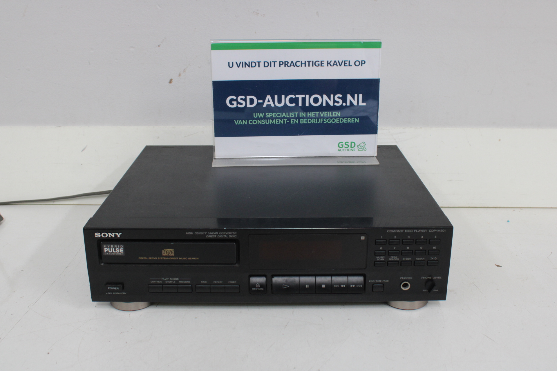 Sony CDP-M301 Compact Disc Player – kavel bij GSD Auctions, Zoeterwoude