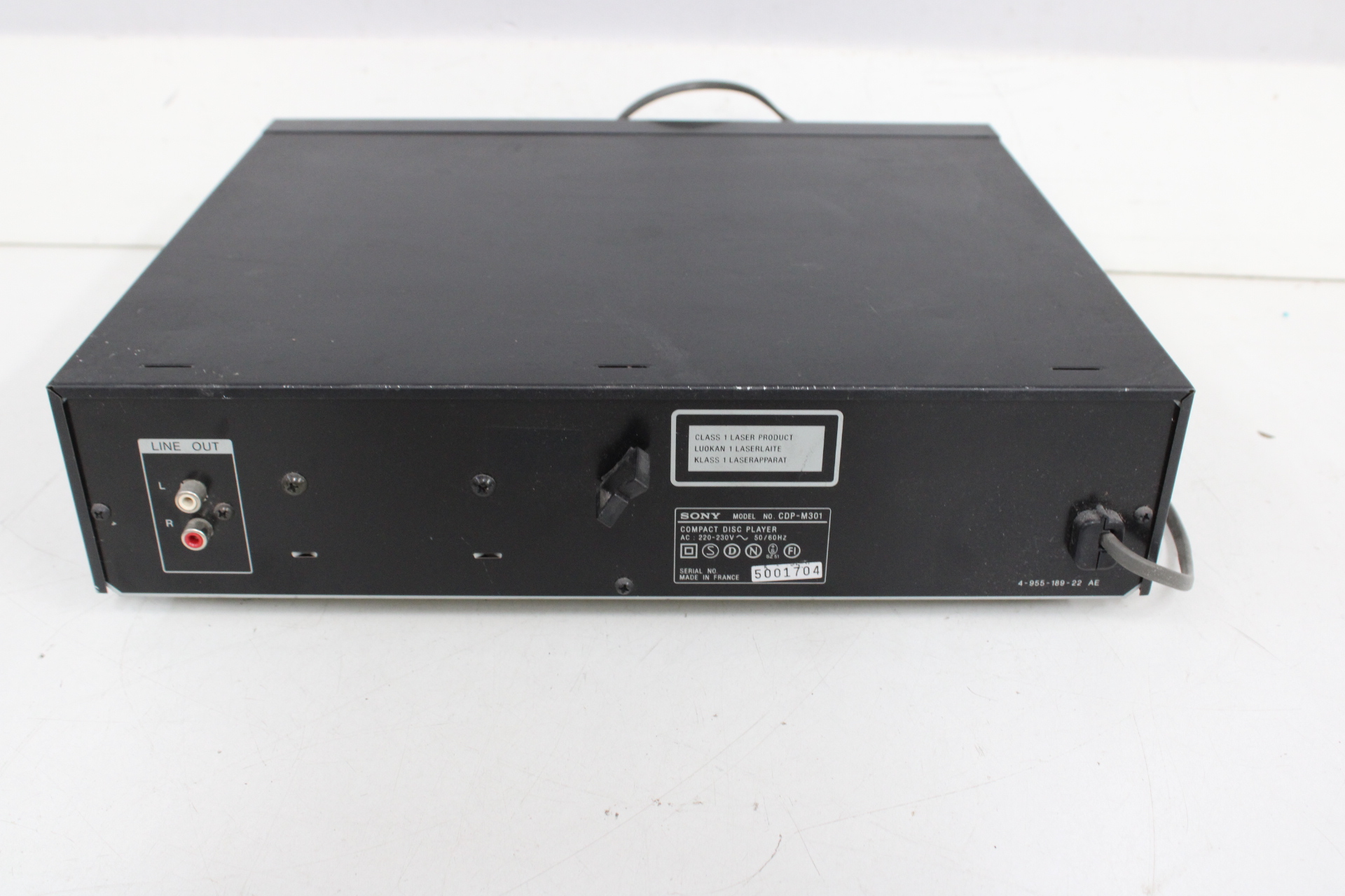 Sony CDP-M301 Compact Disc Player – foto 8 – kavel bij GSD Auctions, Zoeterwoude
