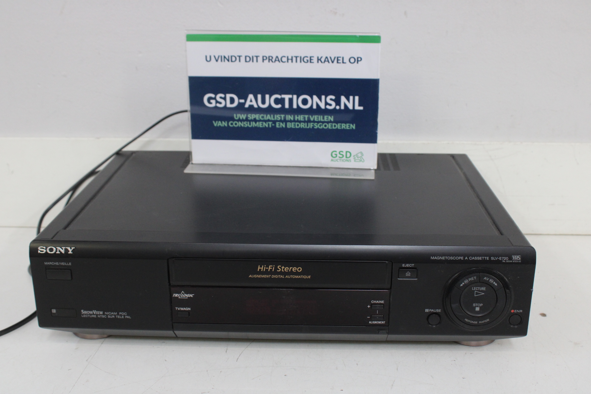 Sony SLV-E720 VHS Videorecorder – kavel bij GSD Auctions, Zoeterwoude